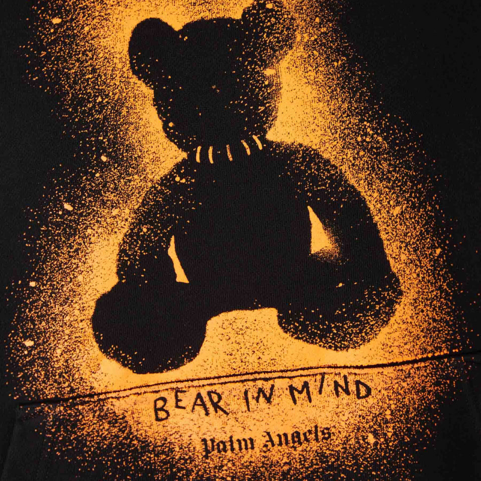 Palm Angels Spray Bear Men Hoodie