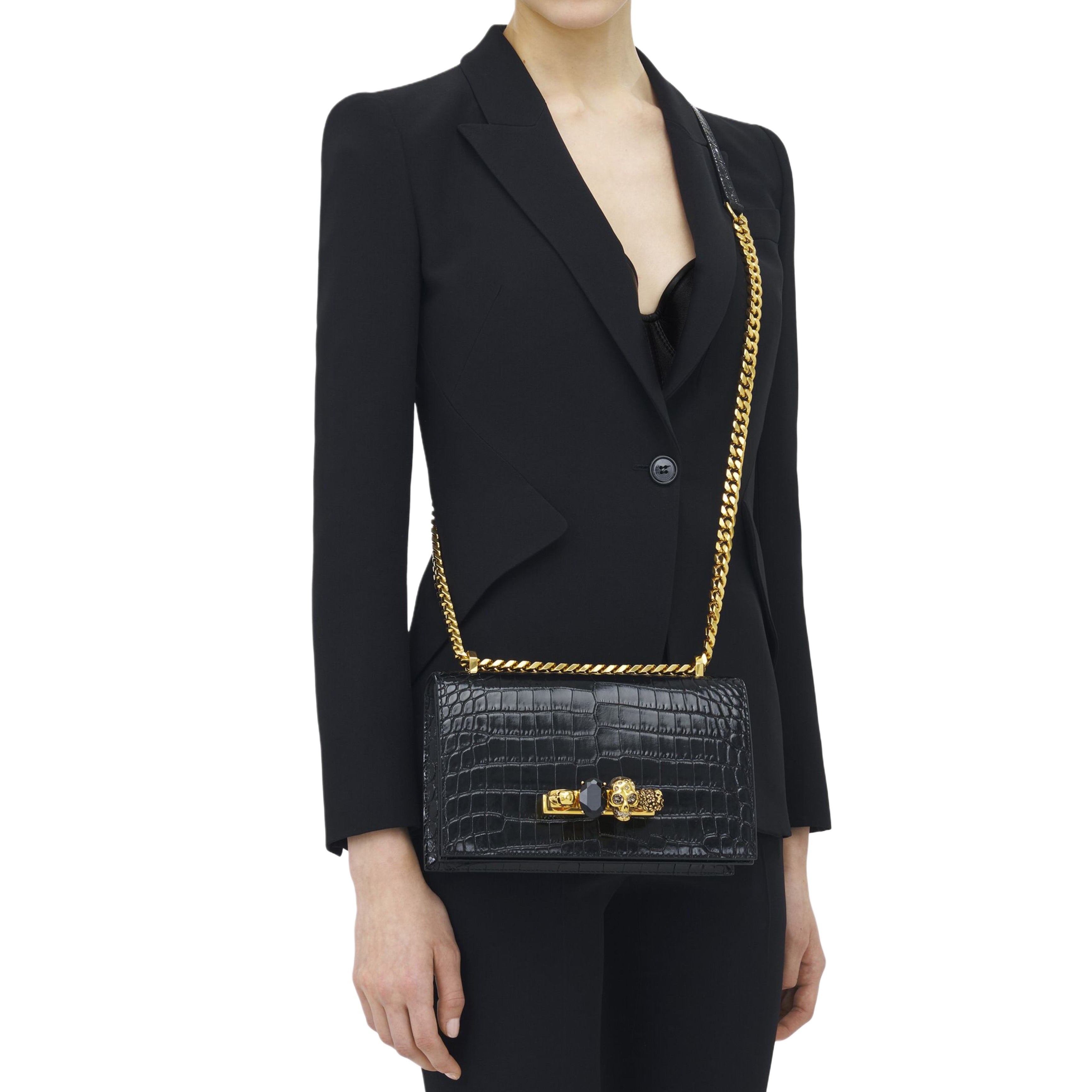 Дамска чанта Women’s shoulder bag Alexander Mcqueen
5541281HB0T1001 Black lifestyle view