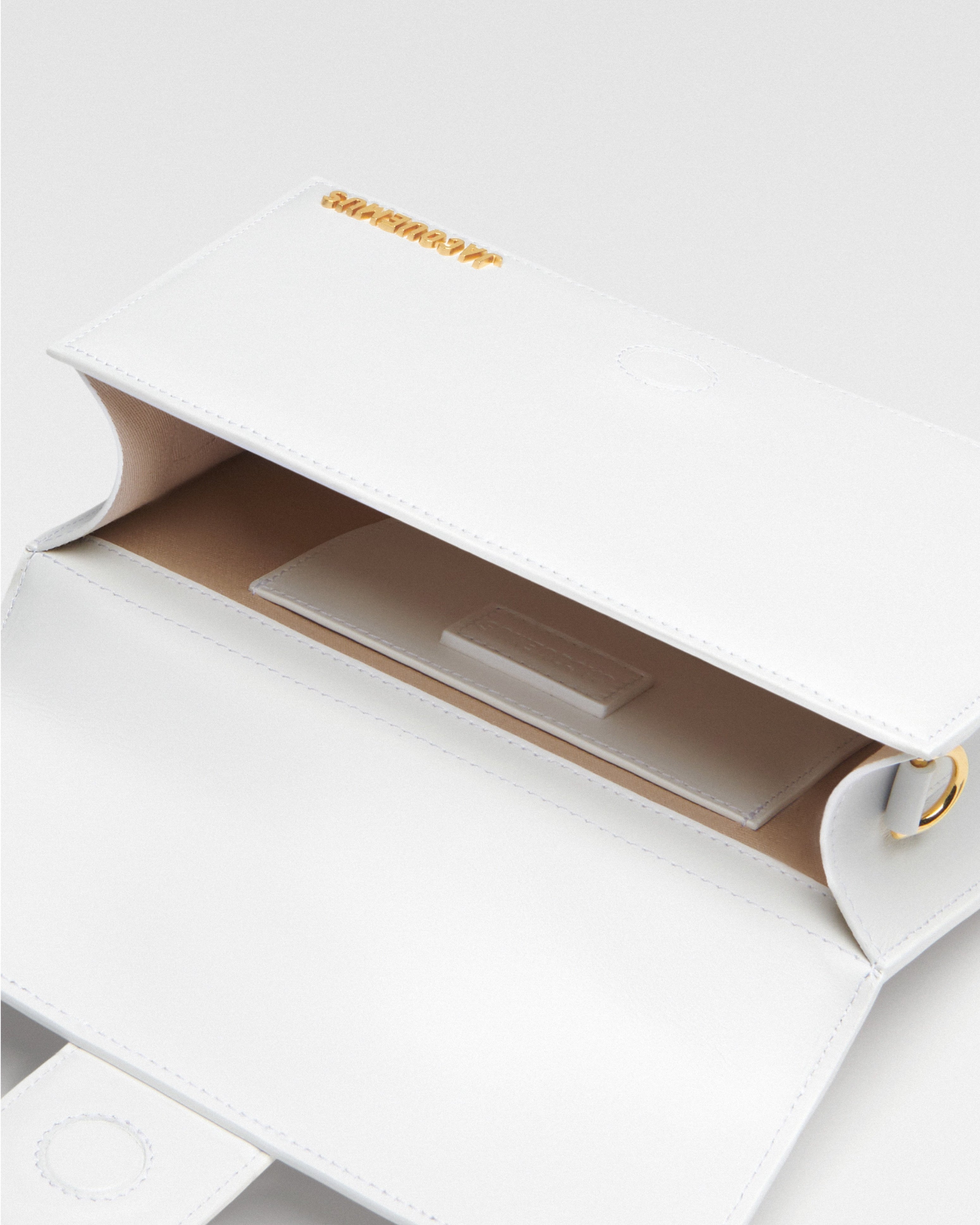 Дамска чанта Women’s handbag Jacquemus Large Bambino BAW00007BC01C01100 White inside view