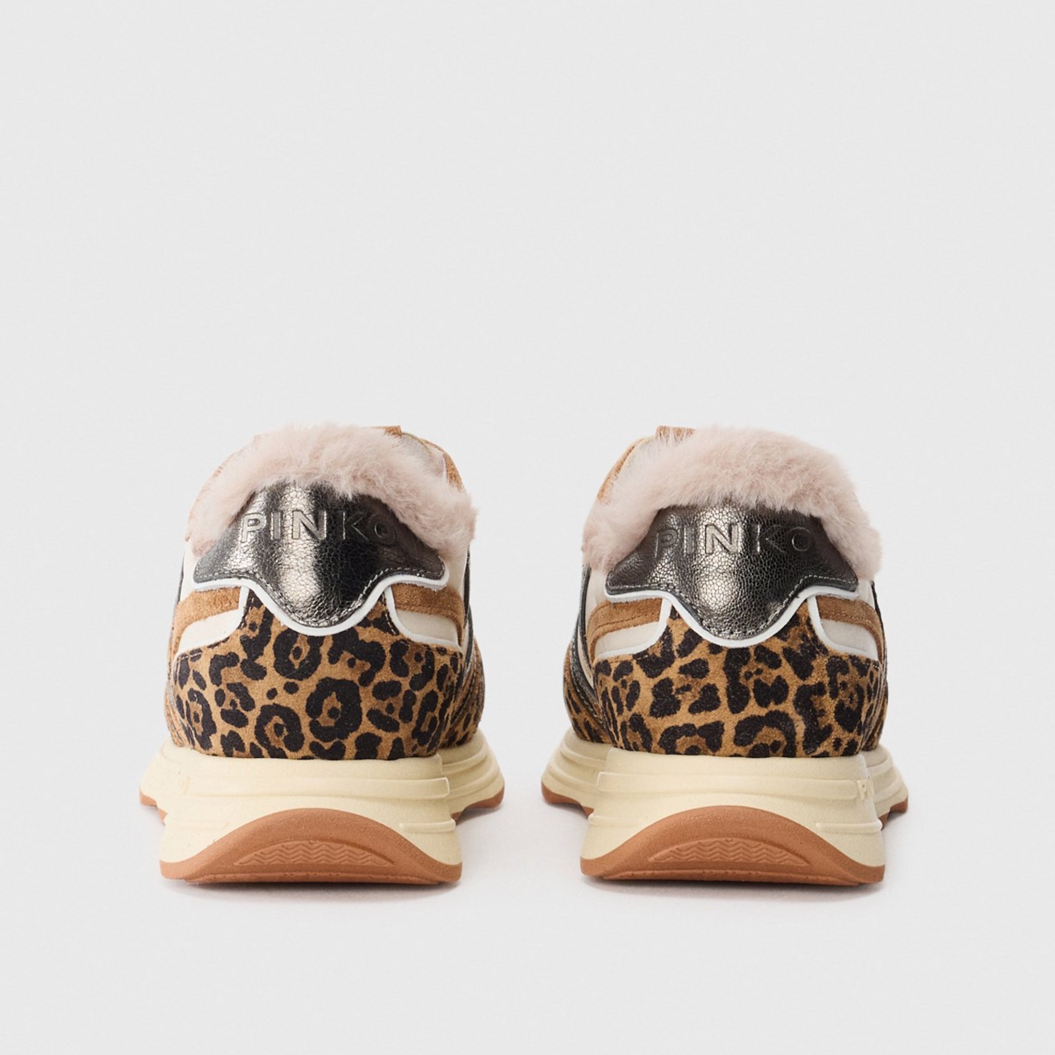 Дамски кецове Women’s sneakers PINKO Zoe 01 SS0087 P121M36 Leopard heels view