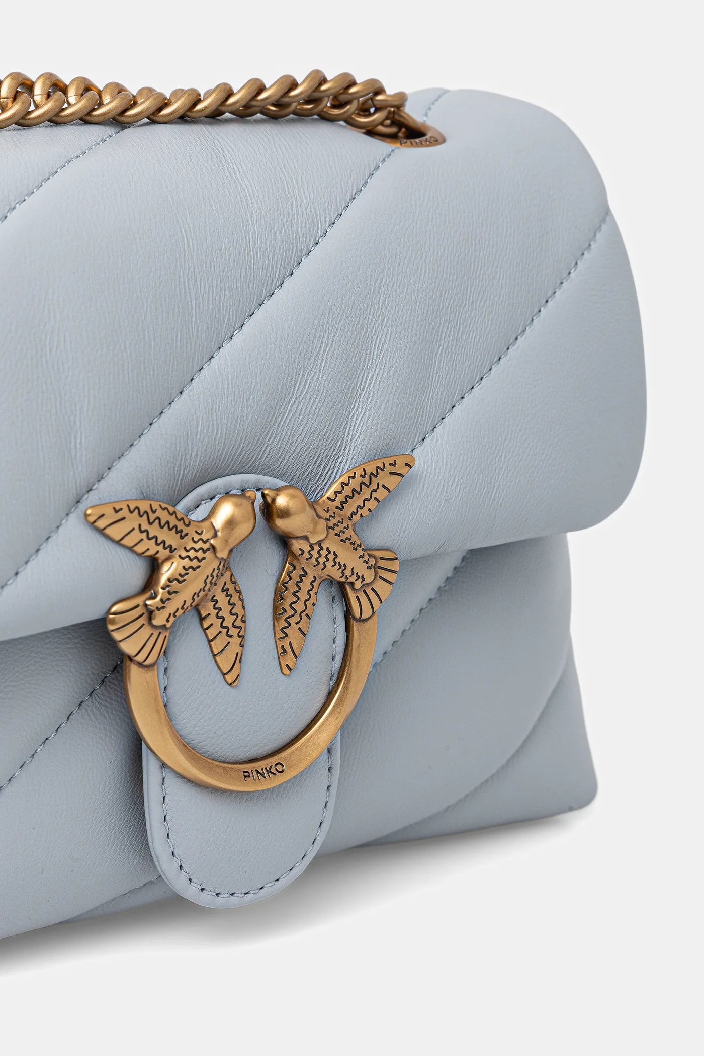 Дамска чанта Women’s shoulder bag Pinko Love Baby 100040 A0F2 E37Q Light blue detail view