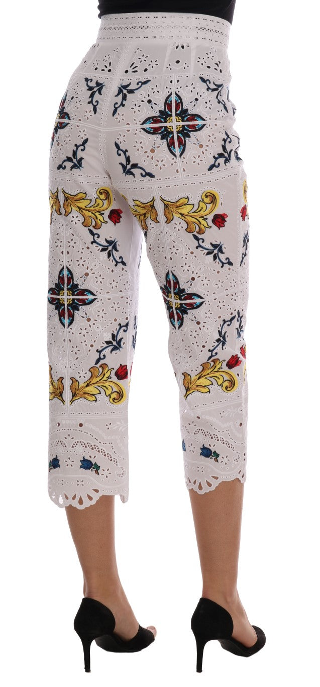 Dolce & Gabbana Майолика Бродирана Капри Елегантност