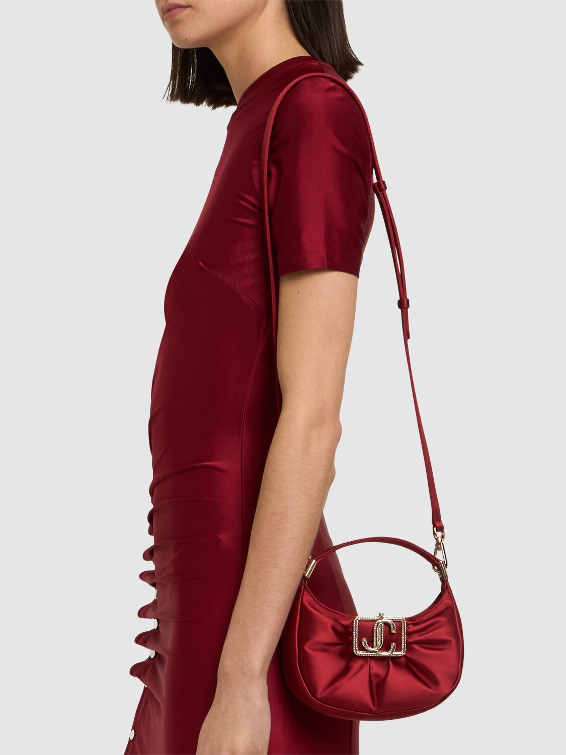 Jimmy Choo дамска сатенена чанта