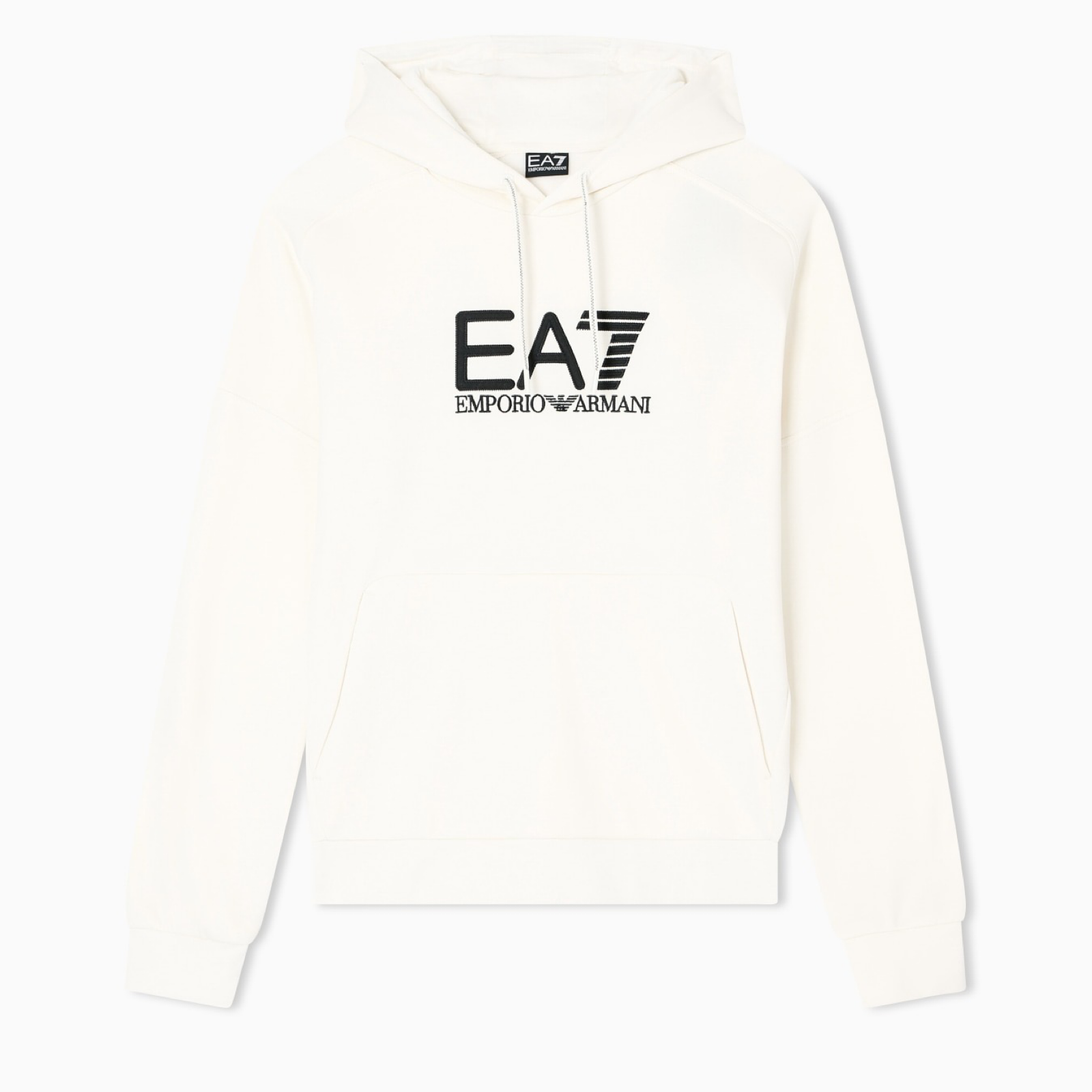 Мъжко бяло худи EA7 Emporio Armani Men Hooded Sweatshirt 7M000909 AF10377 Front View