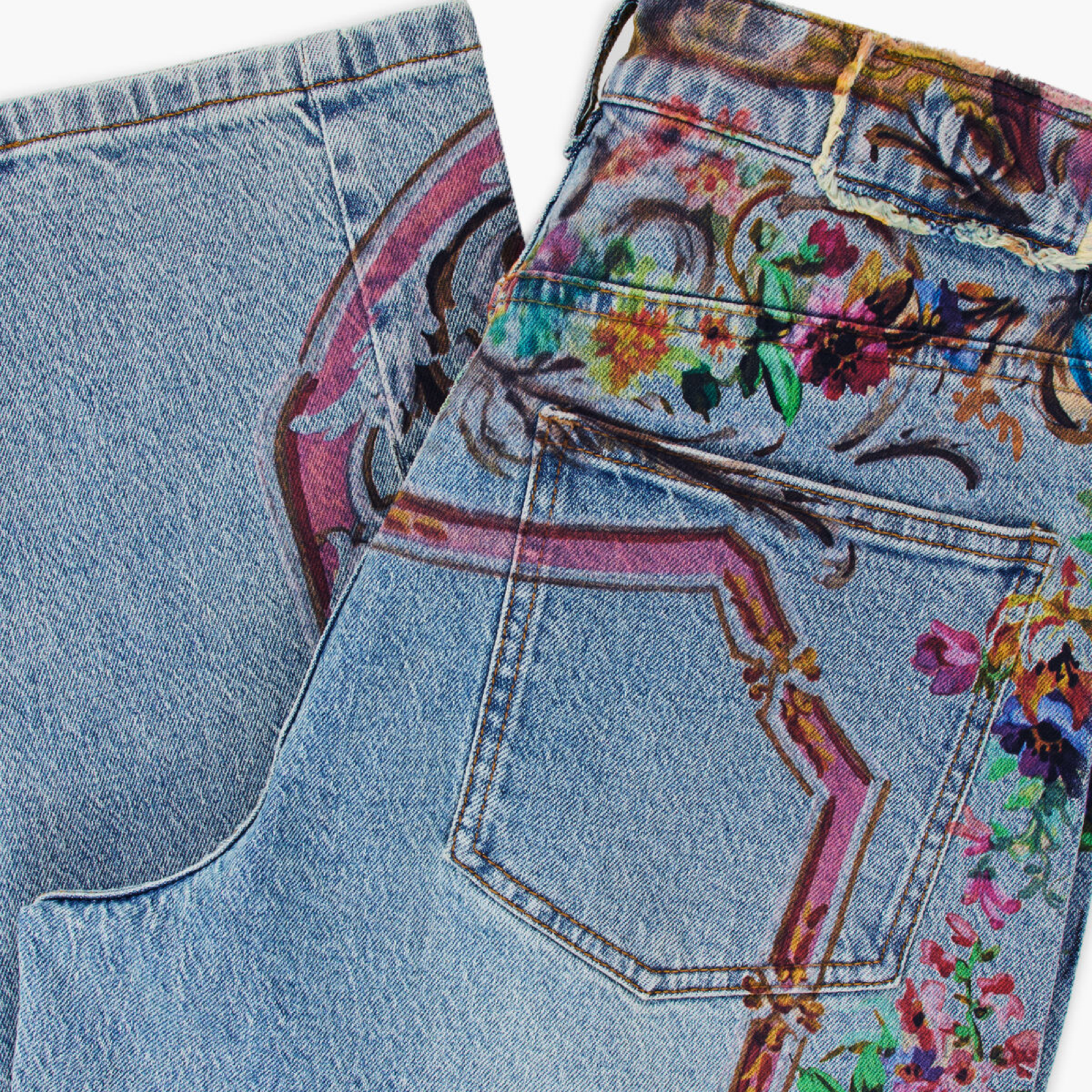 Дамски дънки Desigual Women Jeans 26WWDD13 5007 Close-Up
