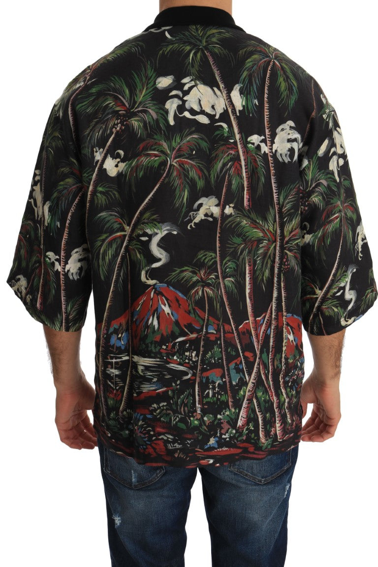 Dolce & Gabbana Сицилианска тениска с мотив на вулкан