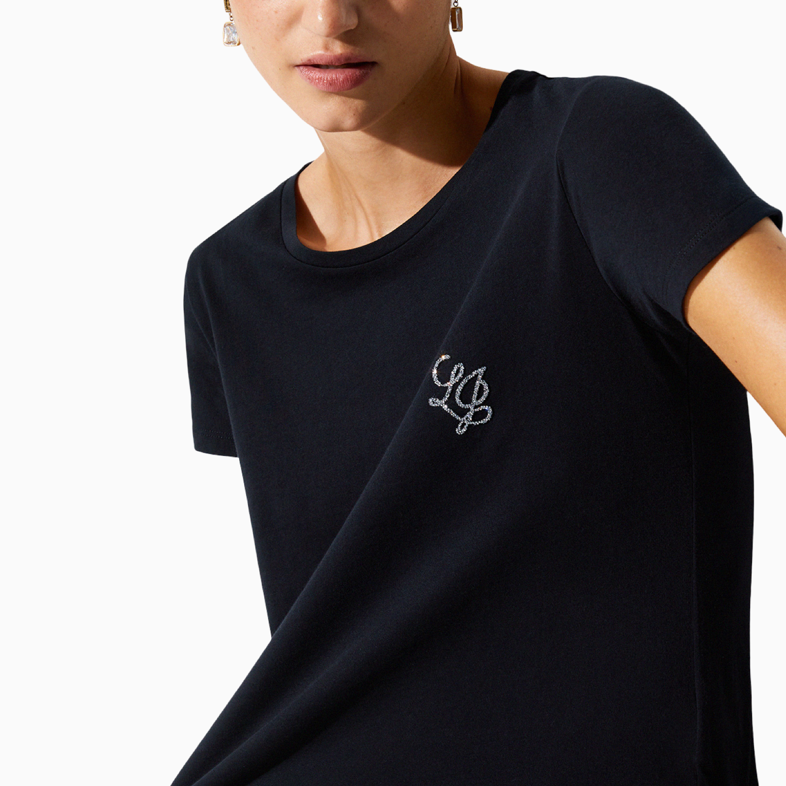 Дамска тениска Liu Jo Women T-shirt TA6056 JS923 S9149 Side View