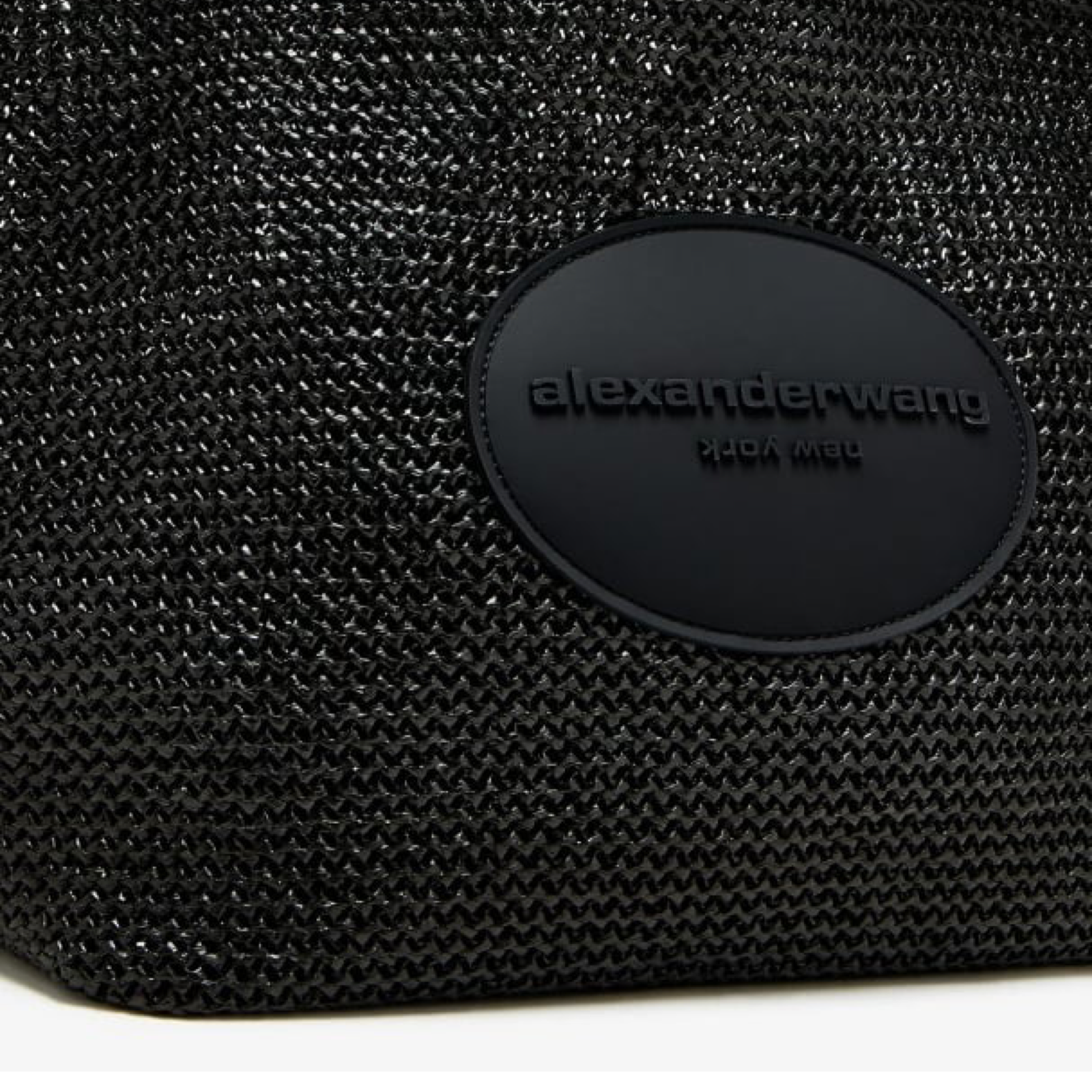 Дамска чанта Alexander Wang Punch XL Raffia Shoulder Bag