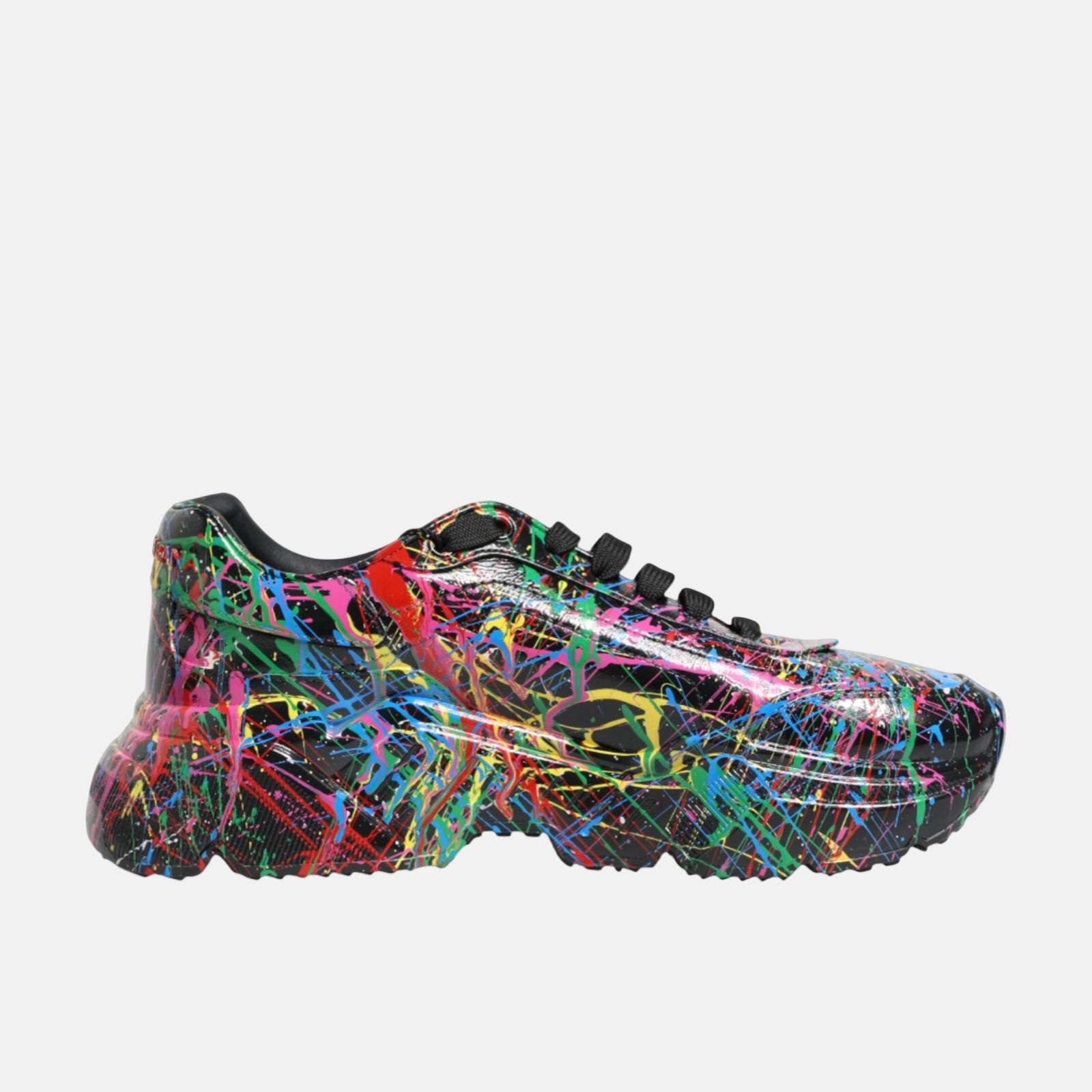 Dolce & Gabbana Daymaster Hand Painted Sneakers Medial View