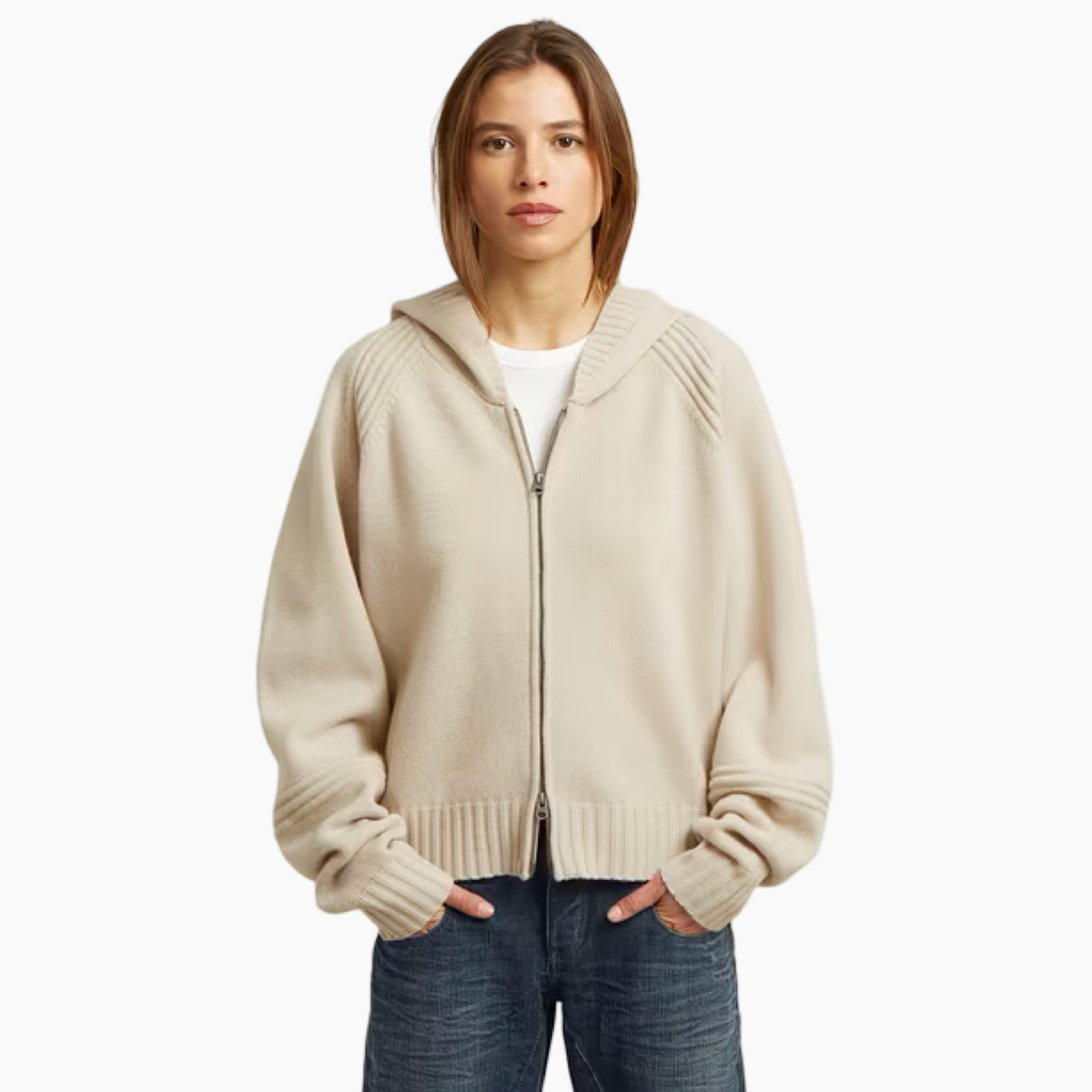 Дамска жилетка G-Star Women Cardigan D30064-D770-1214 Front View