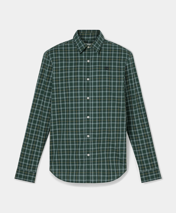 Мъжка памучна риза Men's Regular Fit Plaid Poplin Shirt TB0A42ZNG82 Green front view