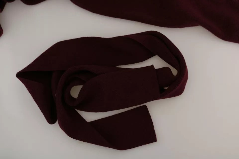 Пуловер Dolce & Gabbana Bordeaux Cashmere Crown Cardigan