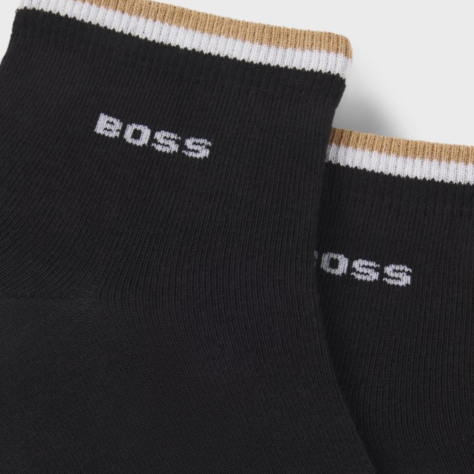 Мъжки черни чорапи Boss Men 2-pack Socks 50491195 001 Close-Up