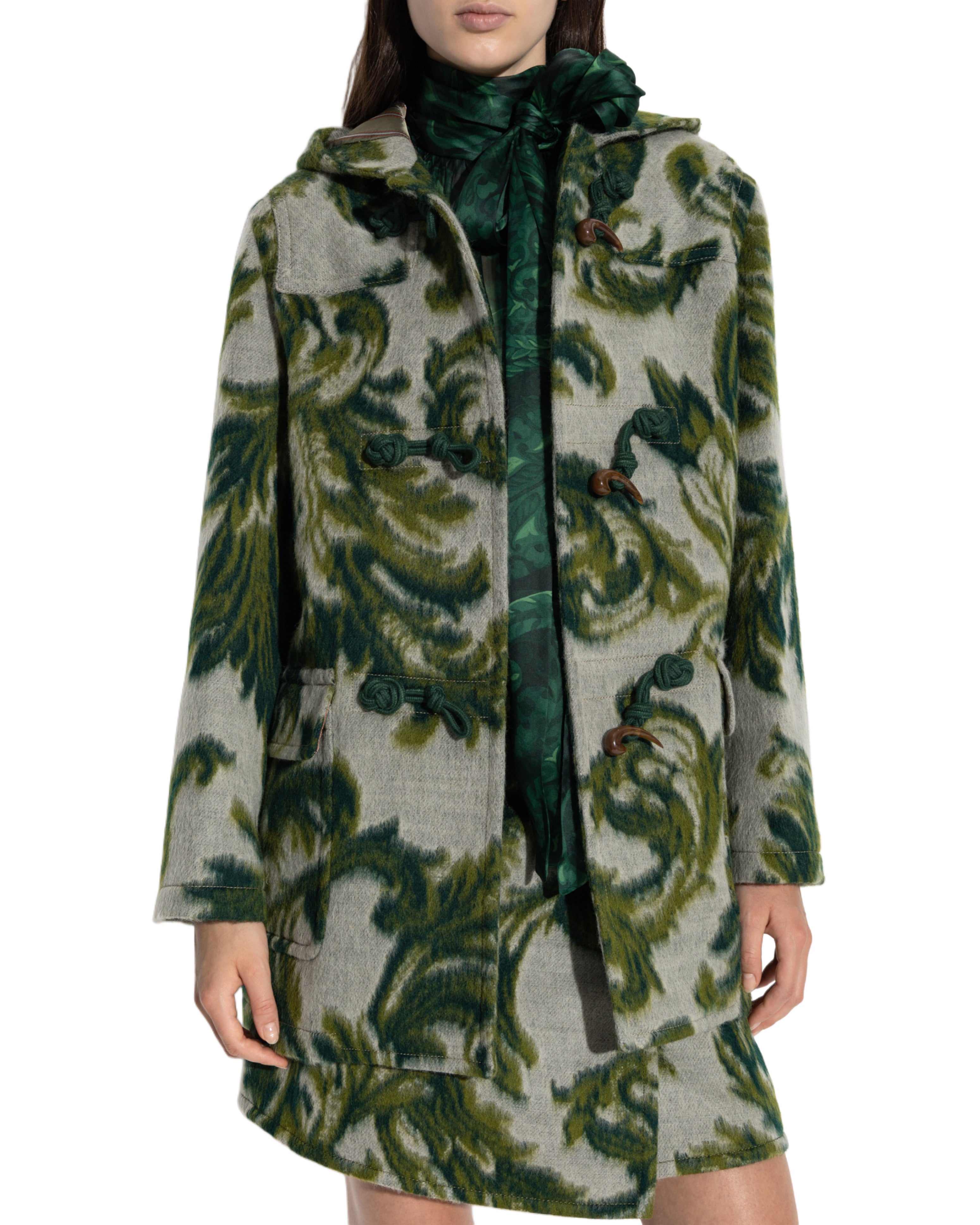 Дамско палто Women’s carded wool duffle coat ETRO WRBA007399TJB46S9890S9890 lifestyle view