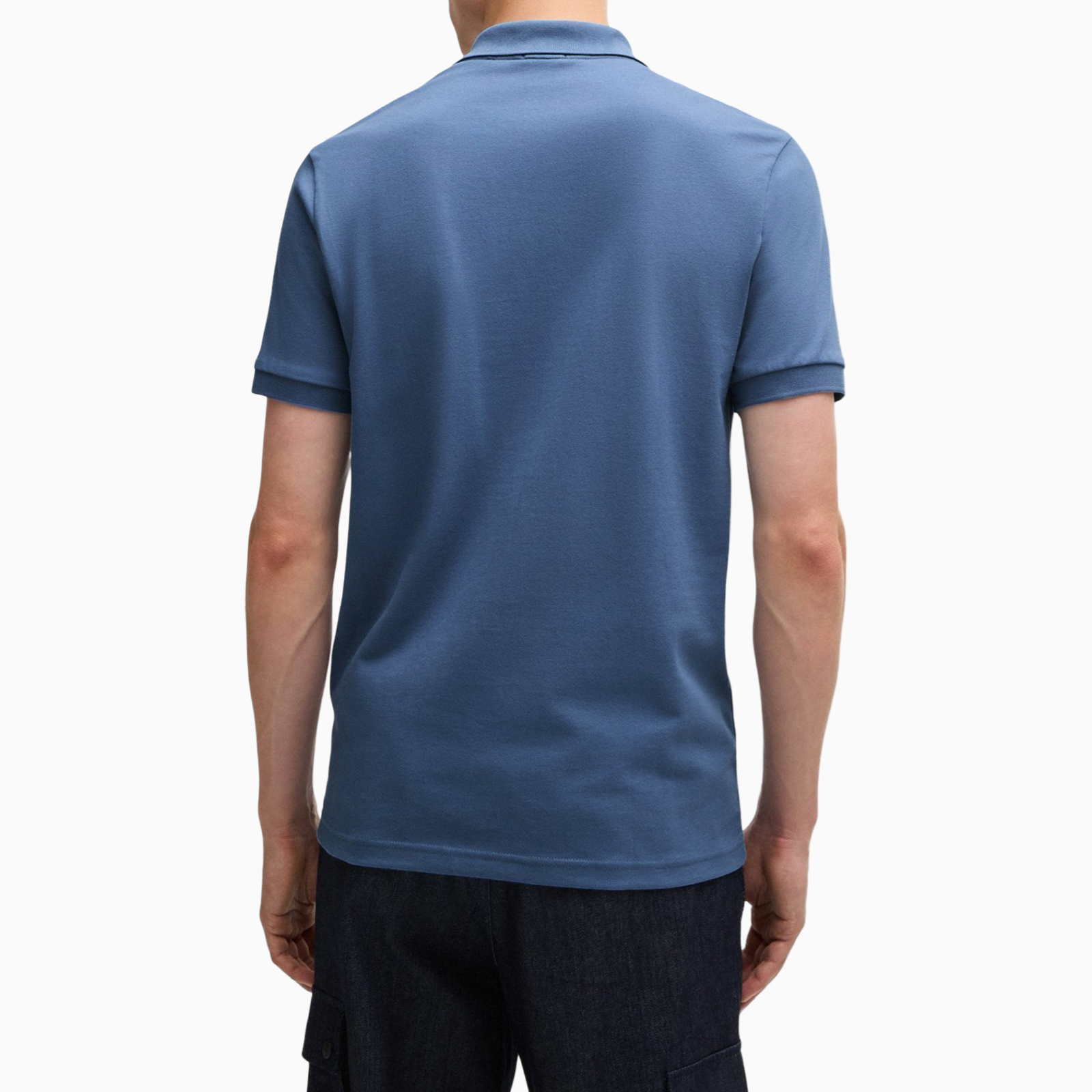 Мъжка синя поло тениска Boss Passenger Men Polo 50507803 466 Back View