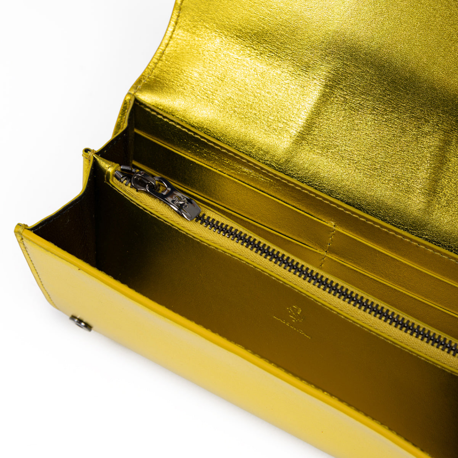 Ferrari GT Continental Patent Leather Wallet Inside View