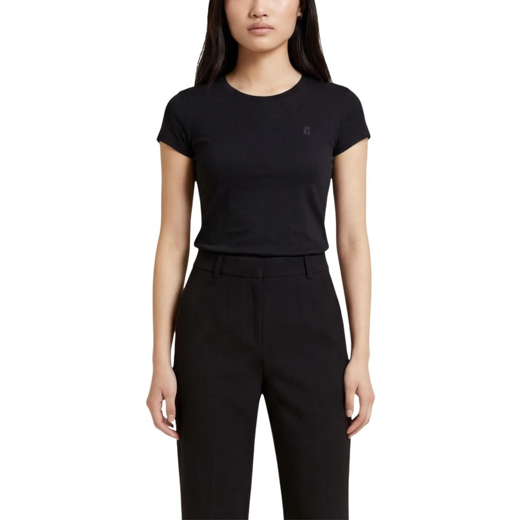 Дамска черна тениска Armani Exchange Women T-shirt XW002333 AF16294 UC001 Front View