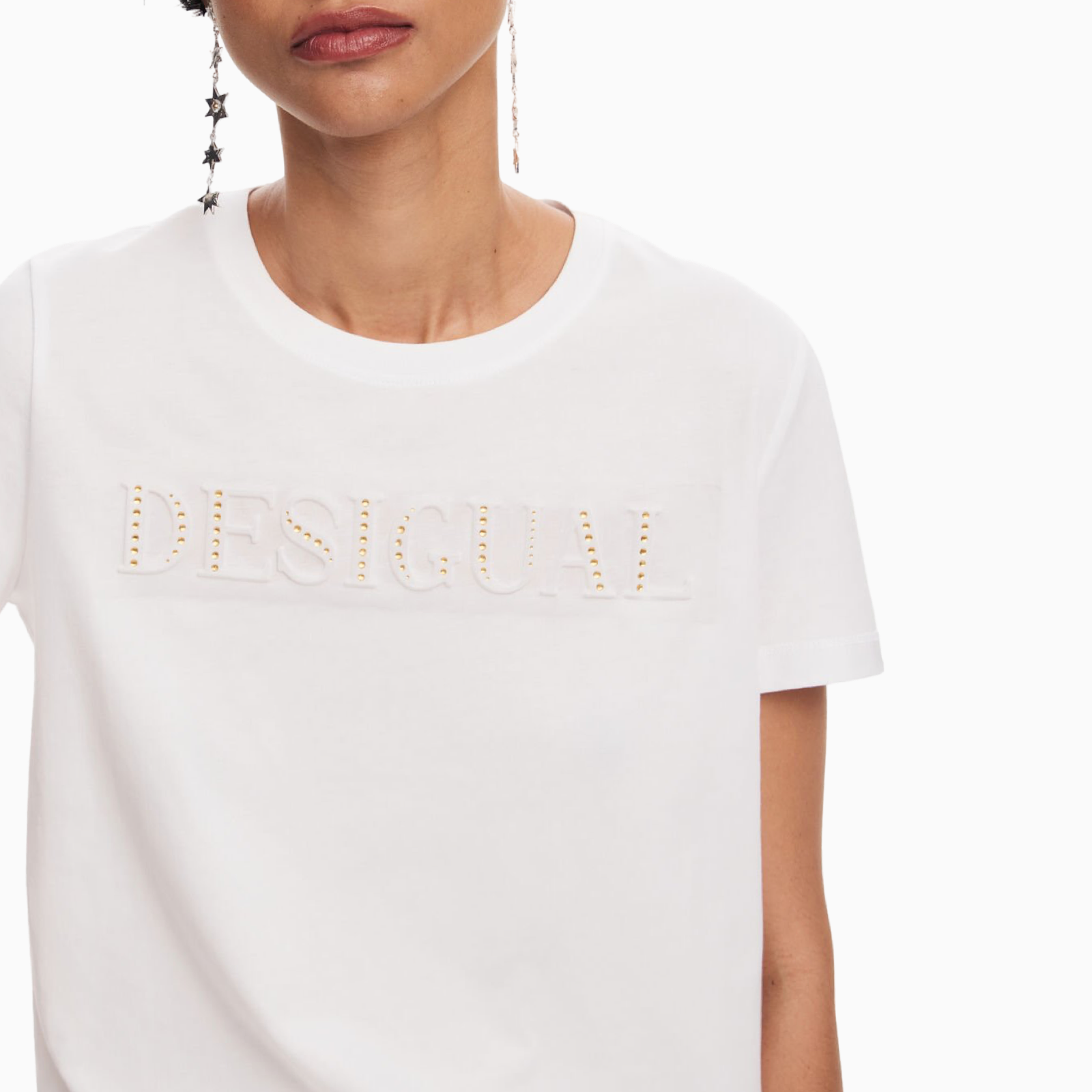 Дамска бяла тениска Desigual 25SWTK17