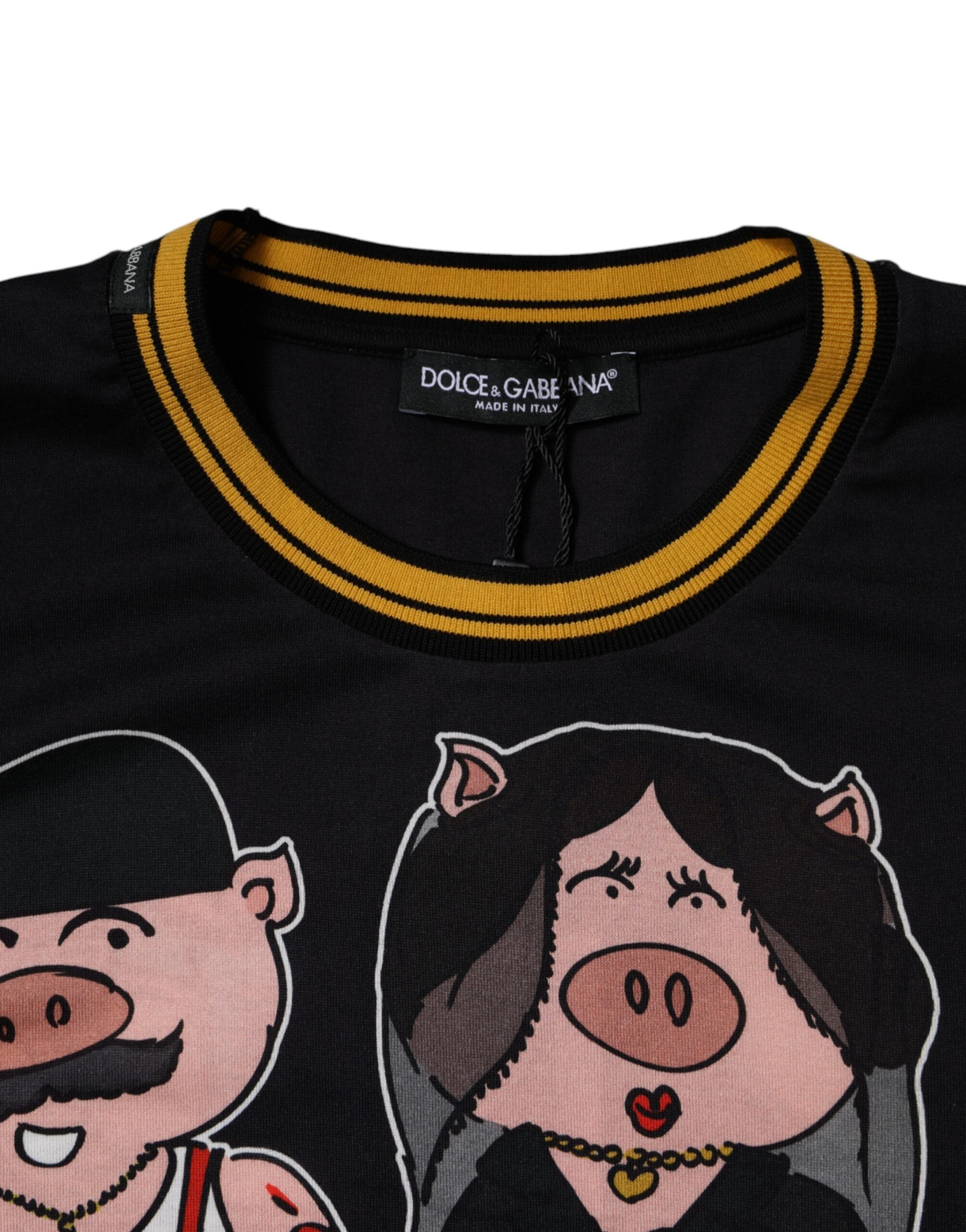 Dolce & Gabbana Pig Family Men T-shirt