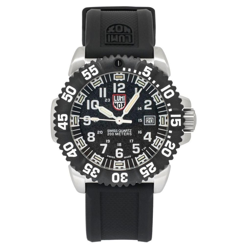 Черен силиконов часовник Luminox