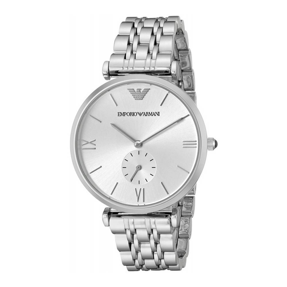 Сребърен стоманен часовник Emporio Armani