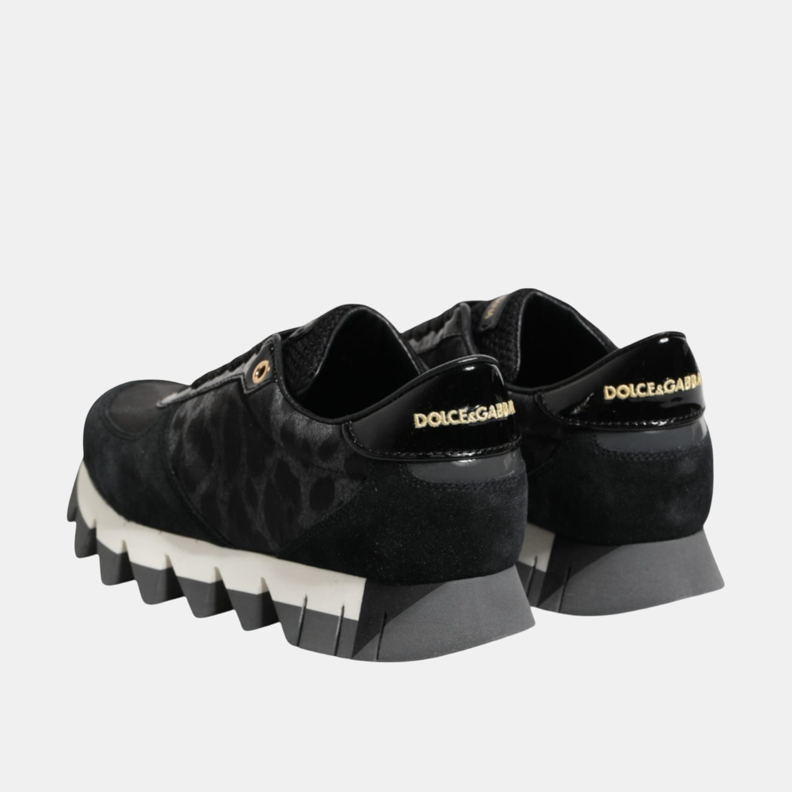 Dolce & Gabbana Leopard Women Sneakers Heel View