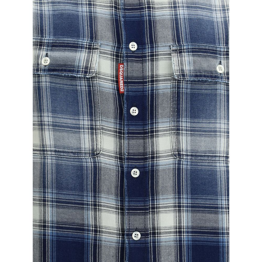 Памучна карирана риза Dsquared²