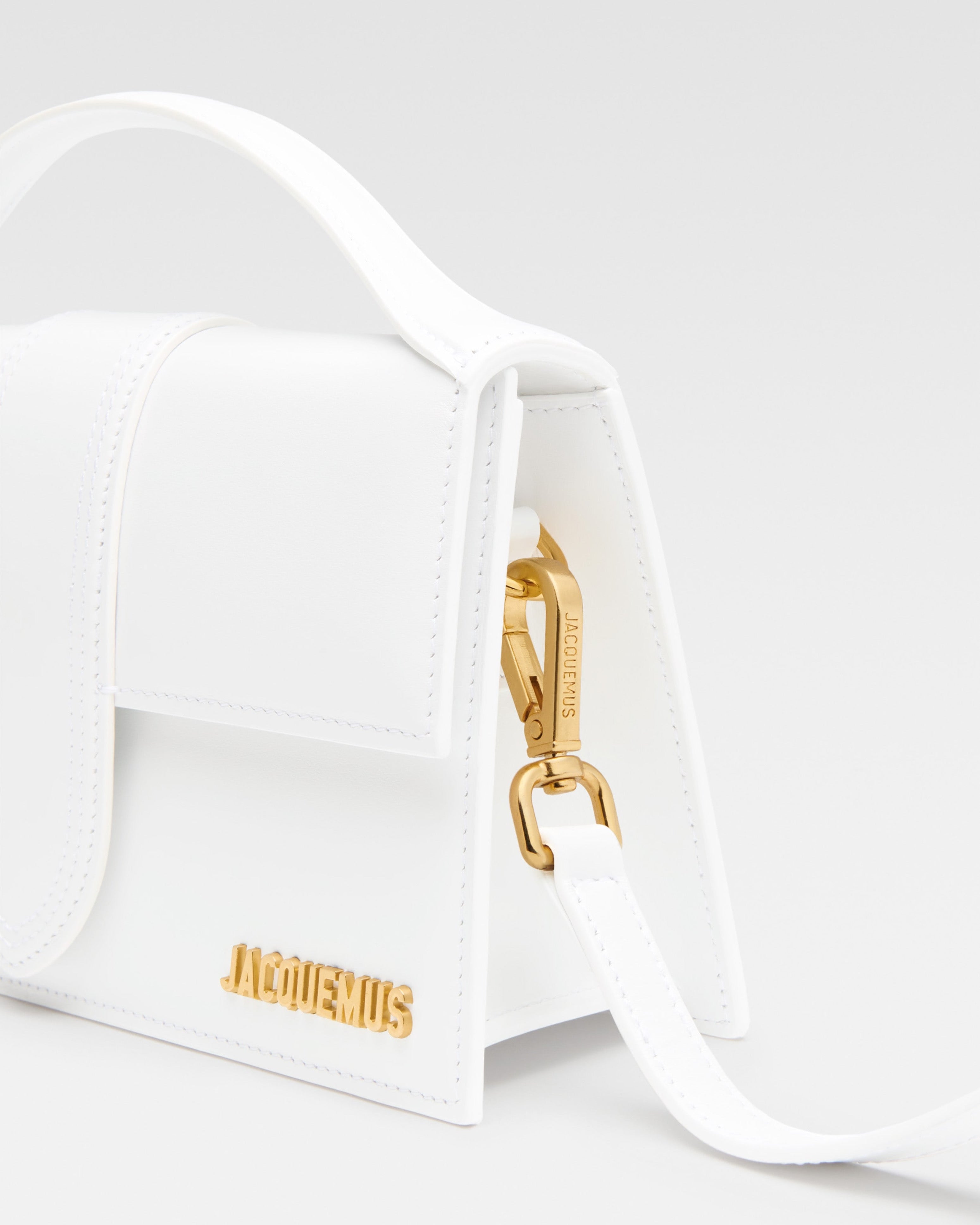 Дамска чанта Women’s handbag Jacquemus Large Bambino BAW00007BC01C01100 White detail view