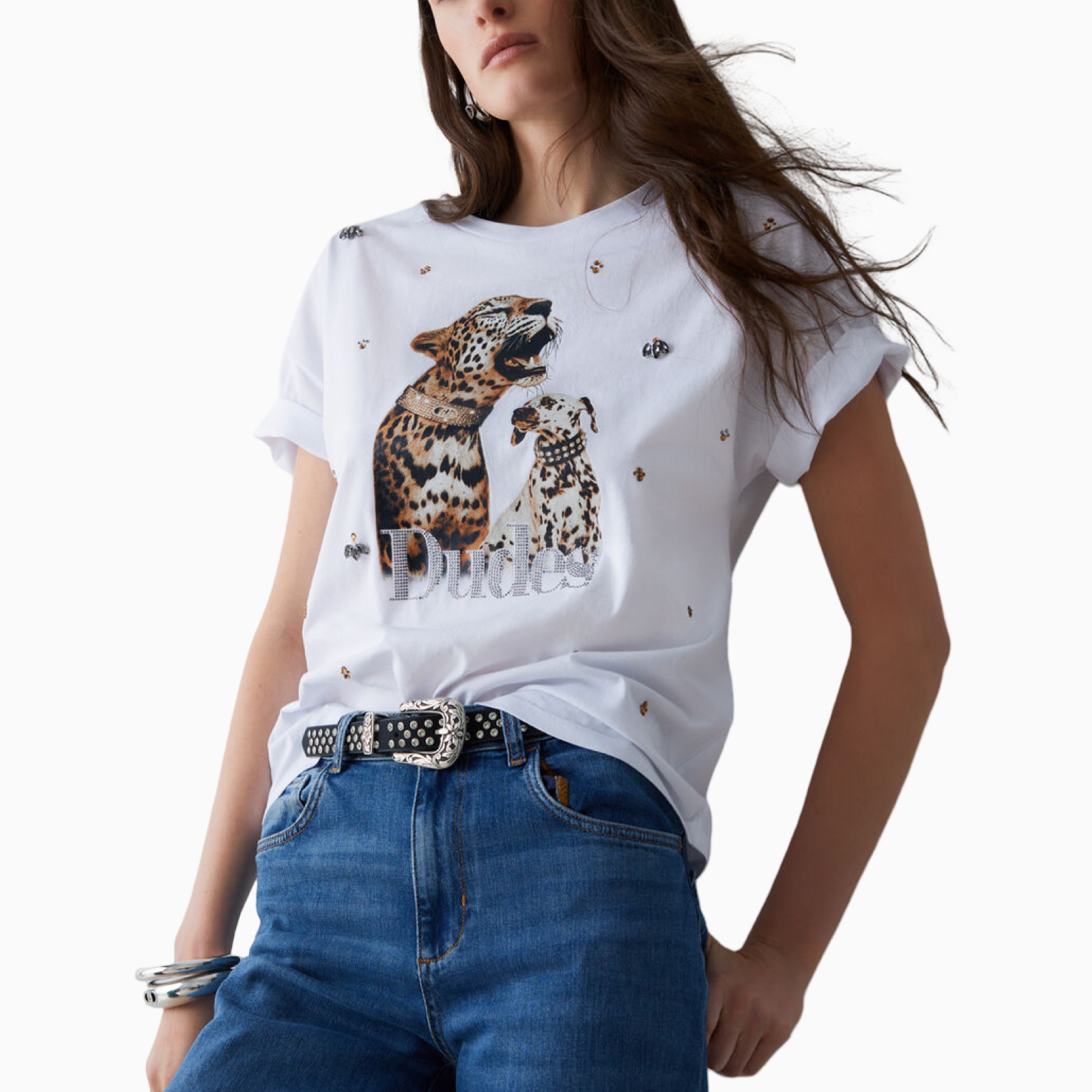 Дамска тениска Liu Jo Women T-shirt WA6331 JS904 P9272 Front View