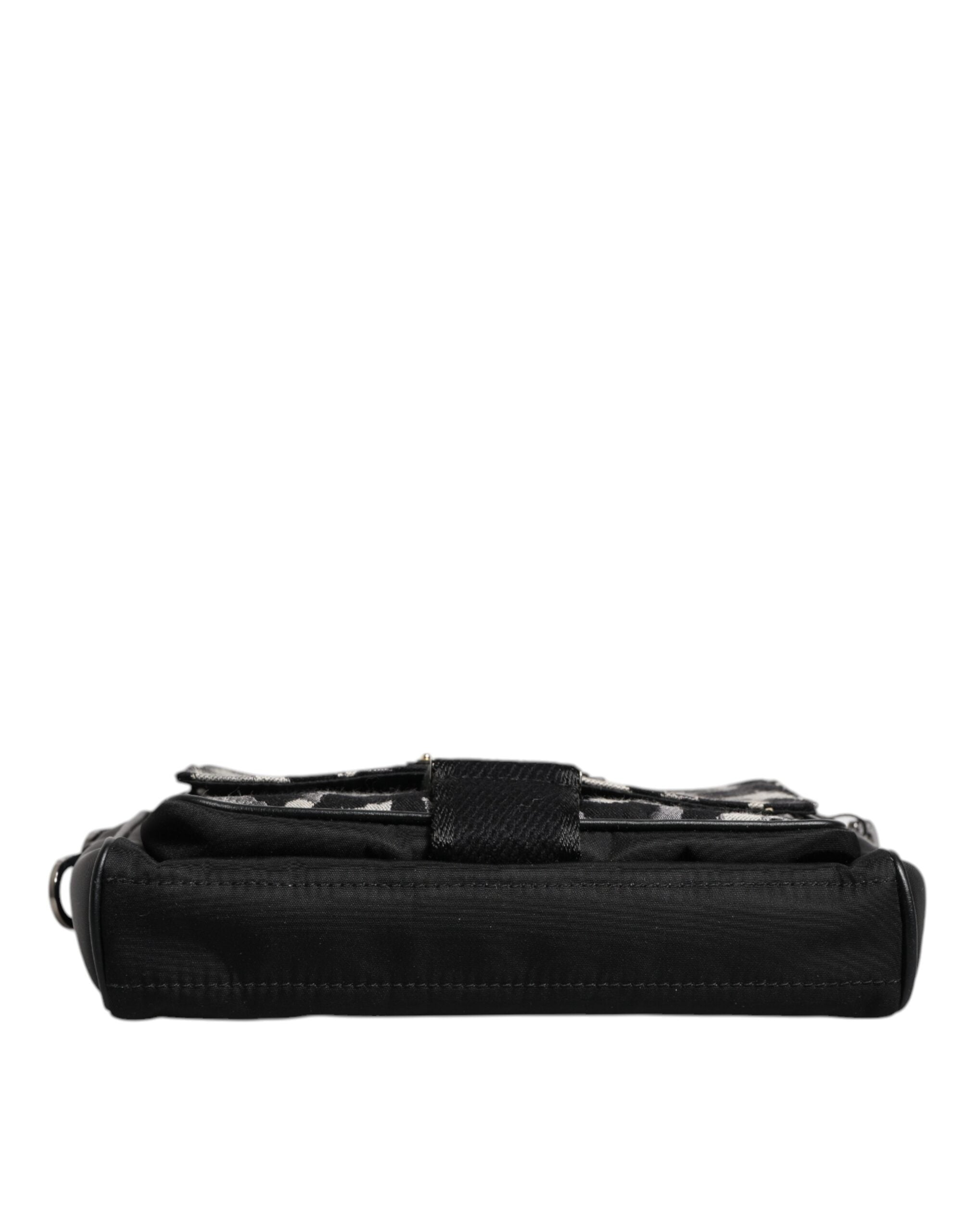 Dolce & Gabbana многоцветна чанта през рамо с леопард и жакард