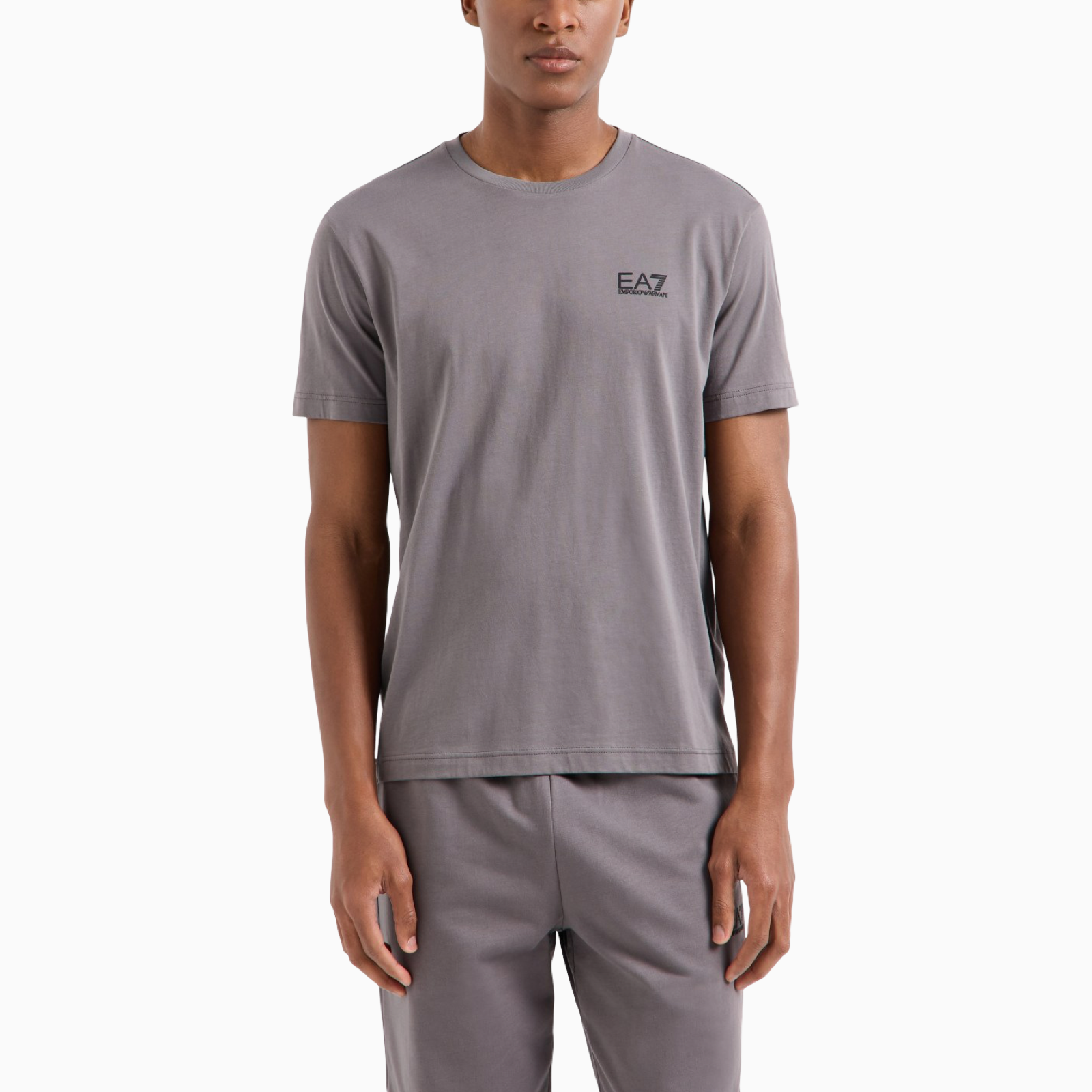 Мъжка сива тениска EA7 Emporio Armani Men T-shirt 8NPT25 PJVPZ 1992 Front View