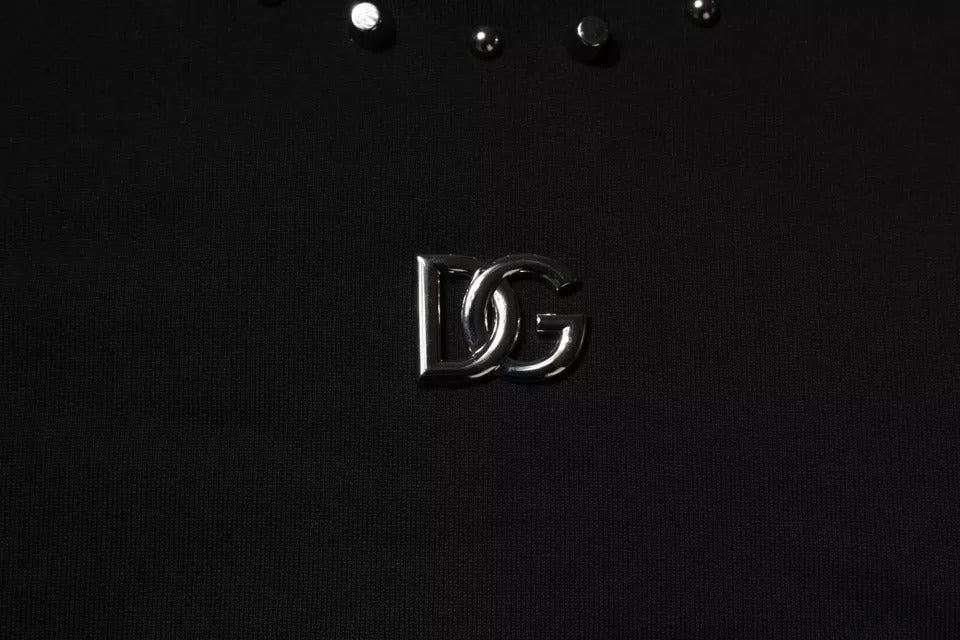 Dolce & Gabbana Черен пуловер с лого и пуловер