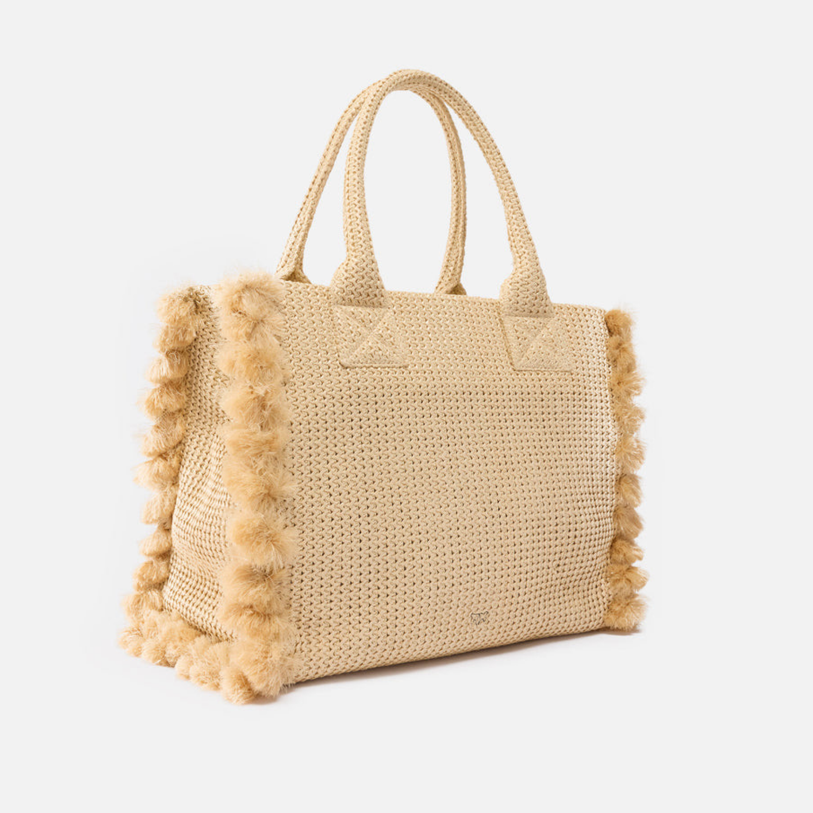 Дамска плажна чанта Pinko Beach Shopper Rafia Bag 106673 A39Y HZ3Q Back View