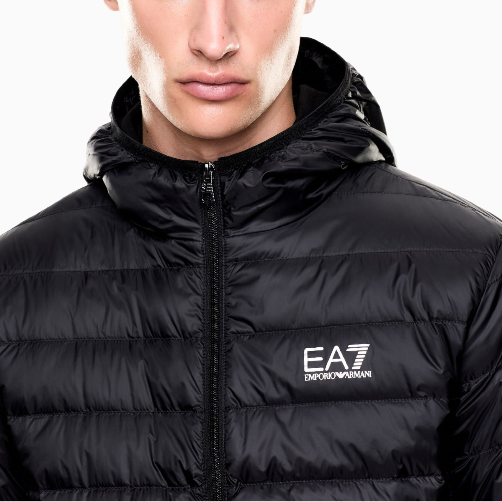 Мъжко черно яке EA7 Emporio Armani Men Jacket 8NPB24 PNGPZ Close-Up