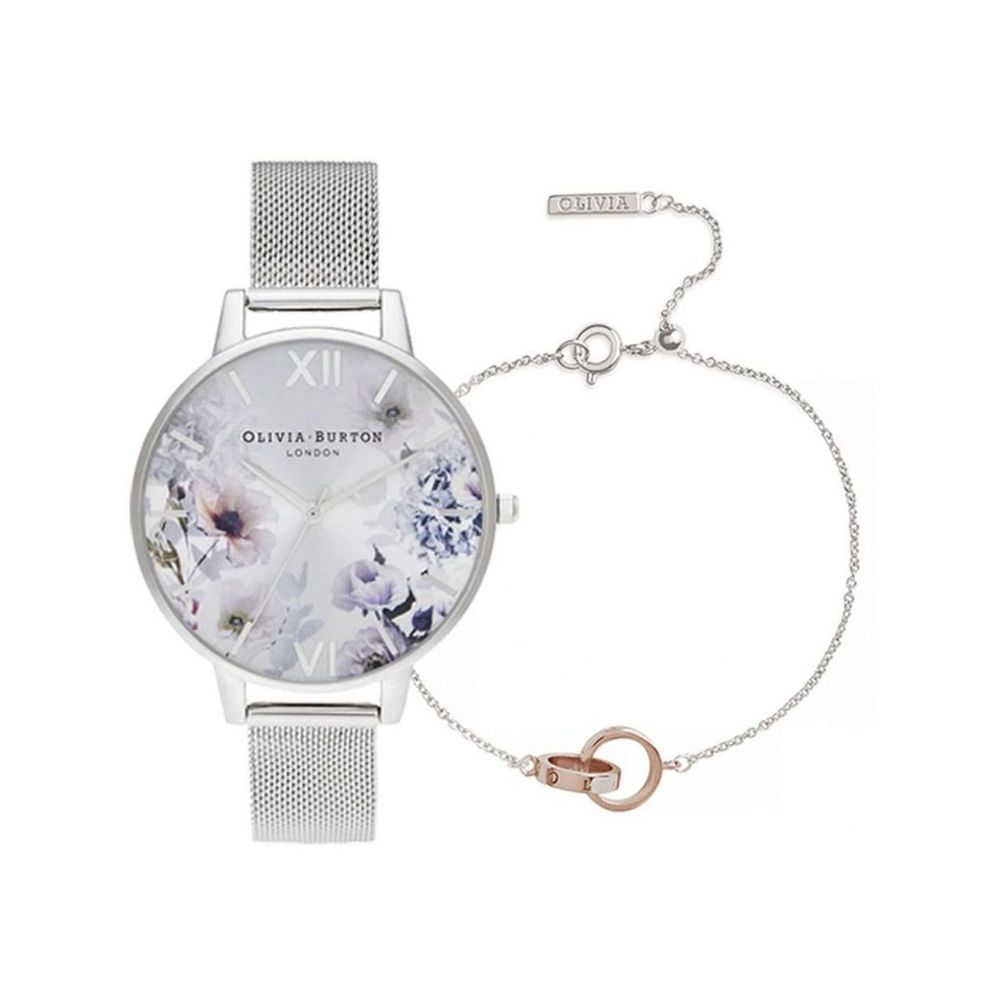 Olivia Burton Gray Stainless Steel Stainless Steel Watch
