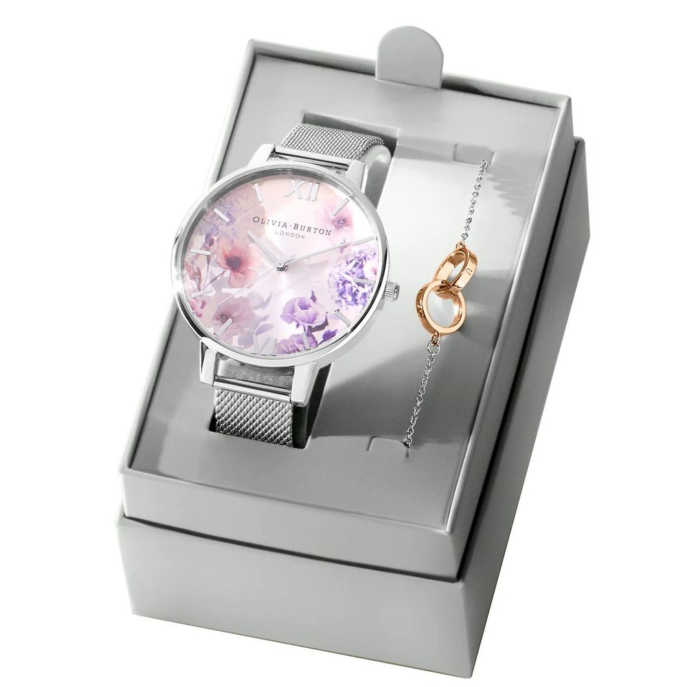 Olivia Burton Gray Stainless Steel Stainless Steel Watch