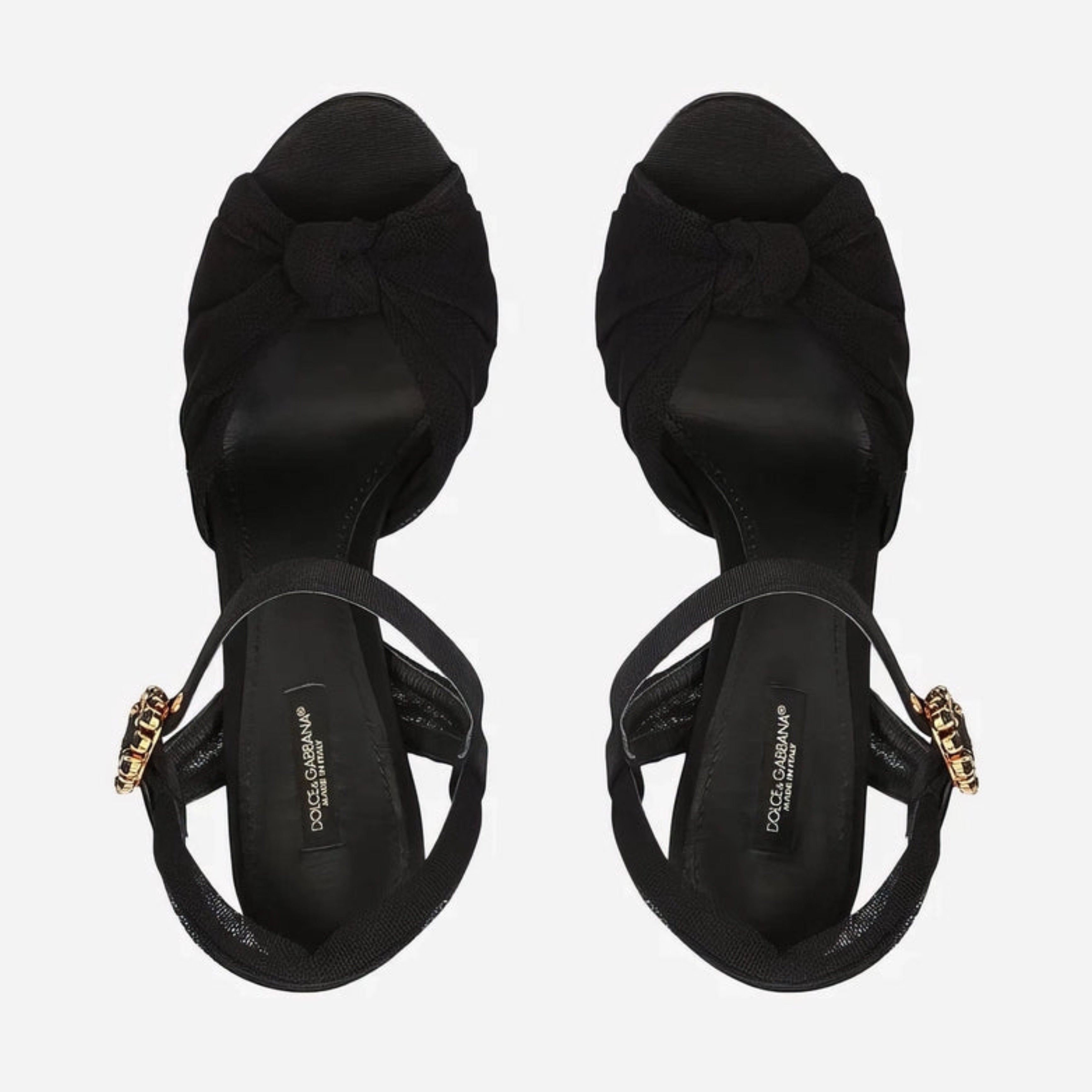 Дамски луксозни черни сандали на токчета DOLCE & GABBANA
Women’s Luxury Black Embelished Heels Sandals