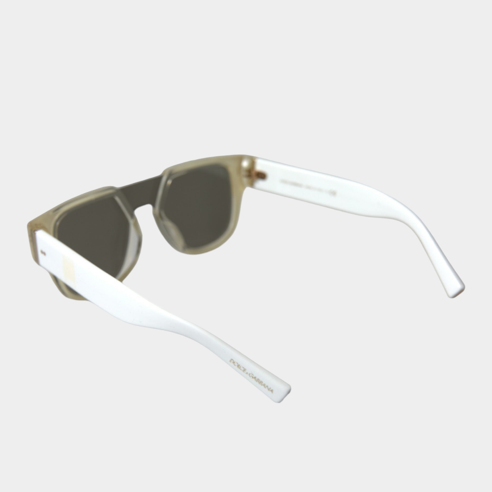 Dolce & Gabbana Chic White Acetate Designer Sunglasses DG4356W Back View