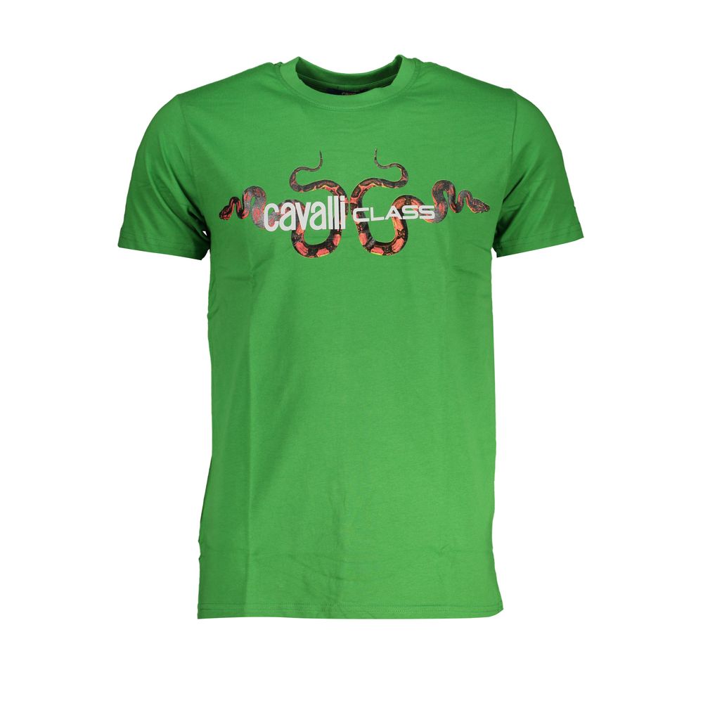 Мъжка тениска Men's t-shirt Cavalli Class
QXT63GJD060 07334 Green front view