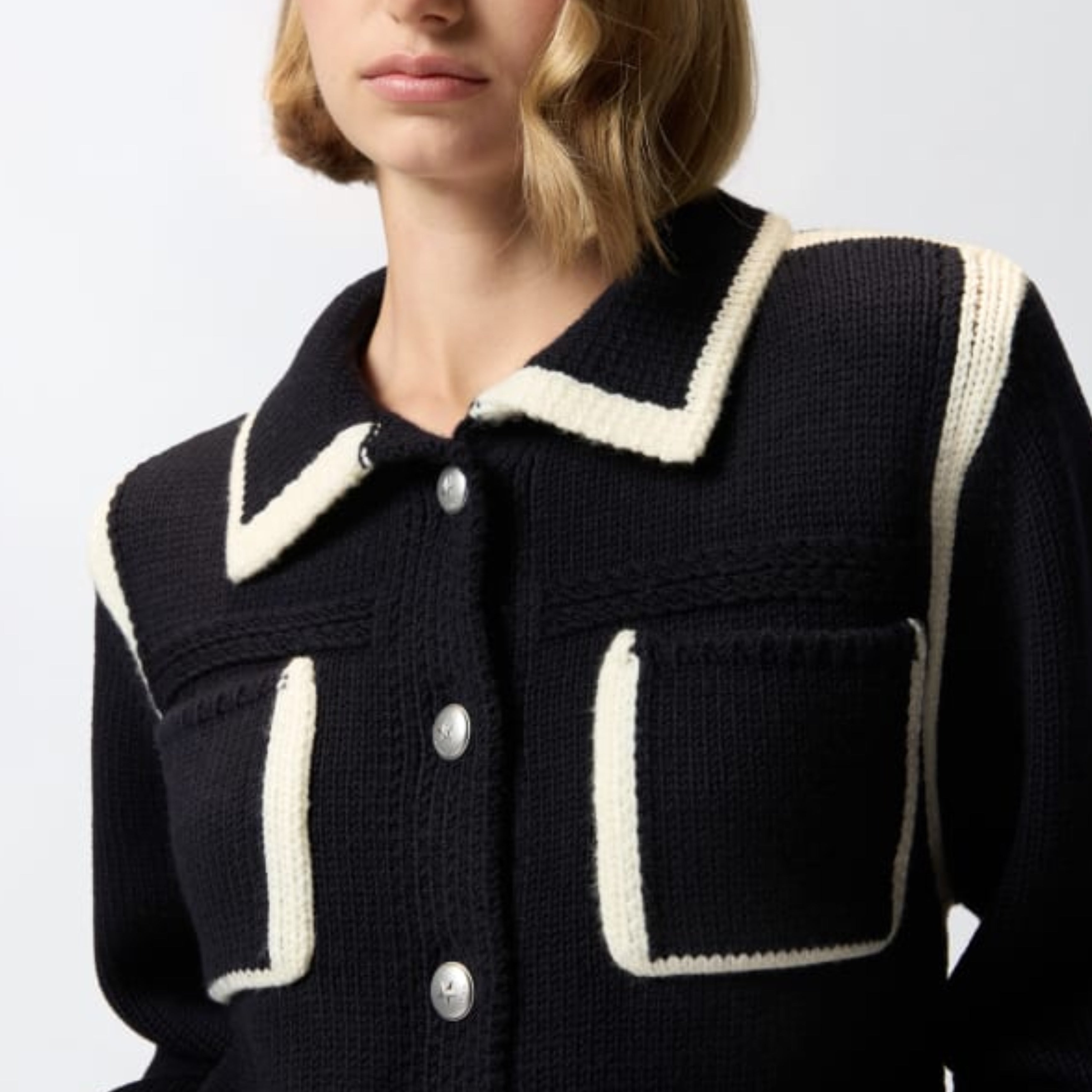 Дамска жилетка Women’s preppy-style cardigan PINKO 105498A2PLEZ1