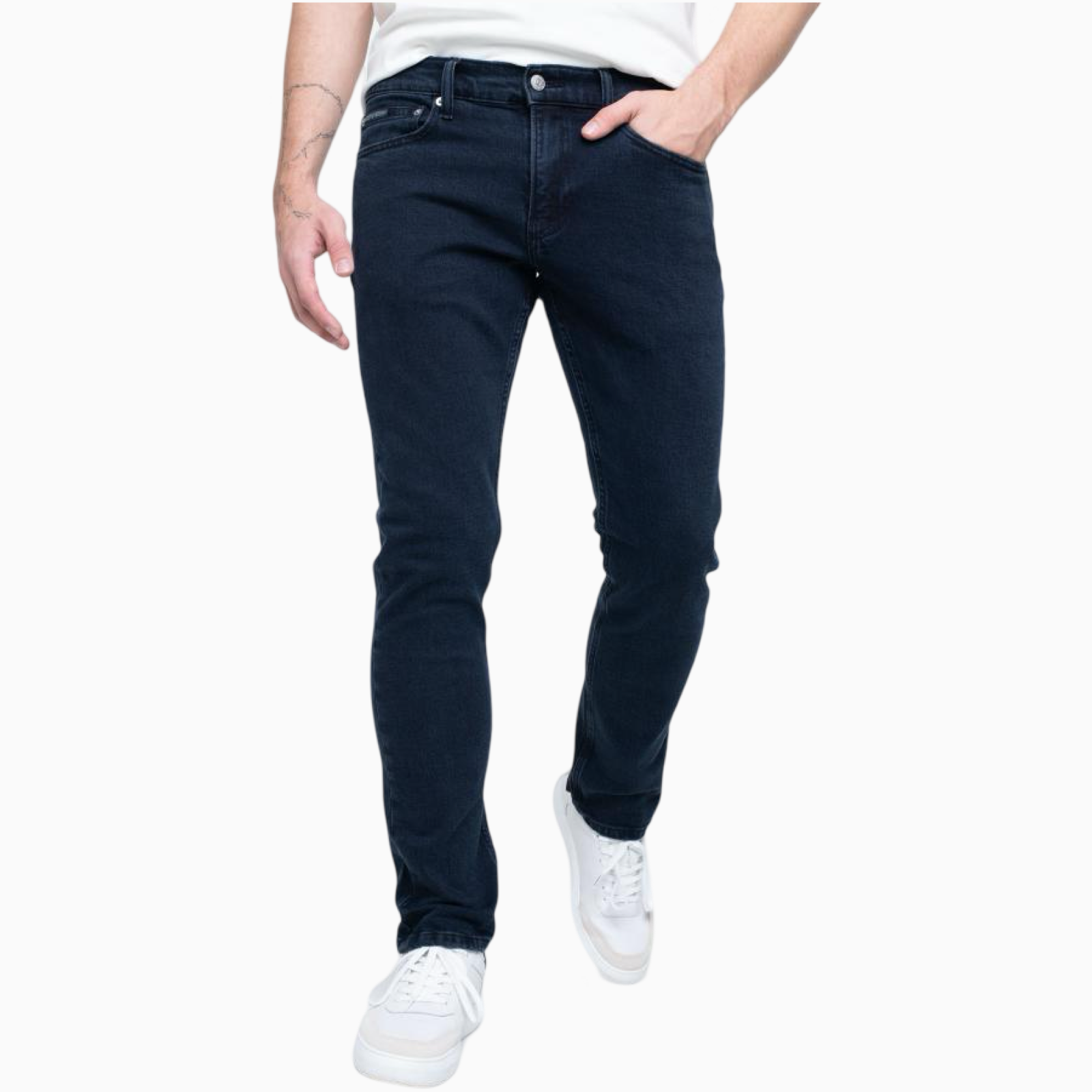 Мъжки тъмно сини дънки Calvin Klein Jeans J30J325975