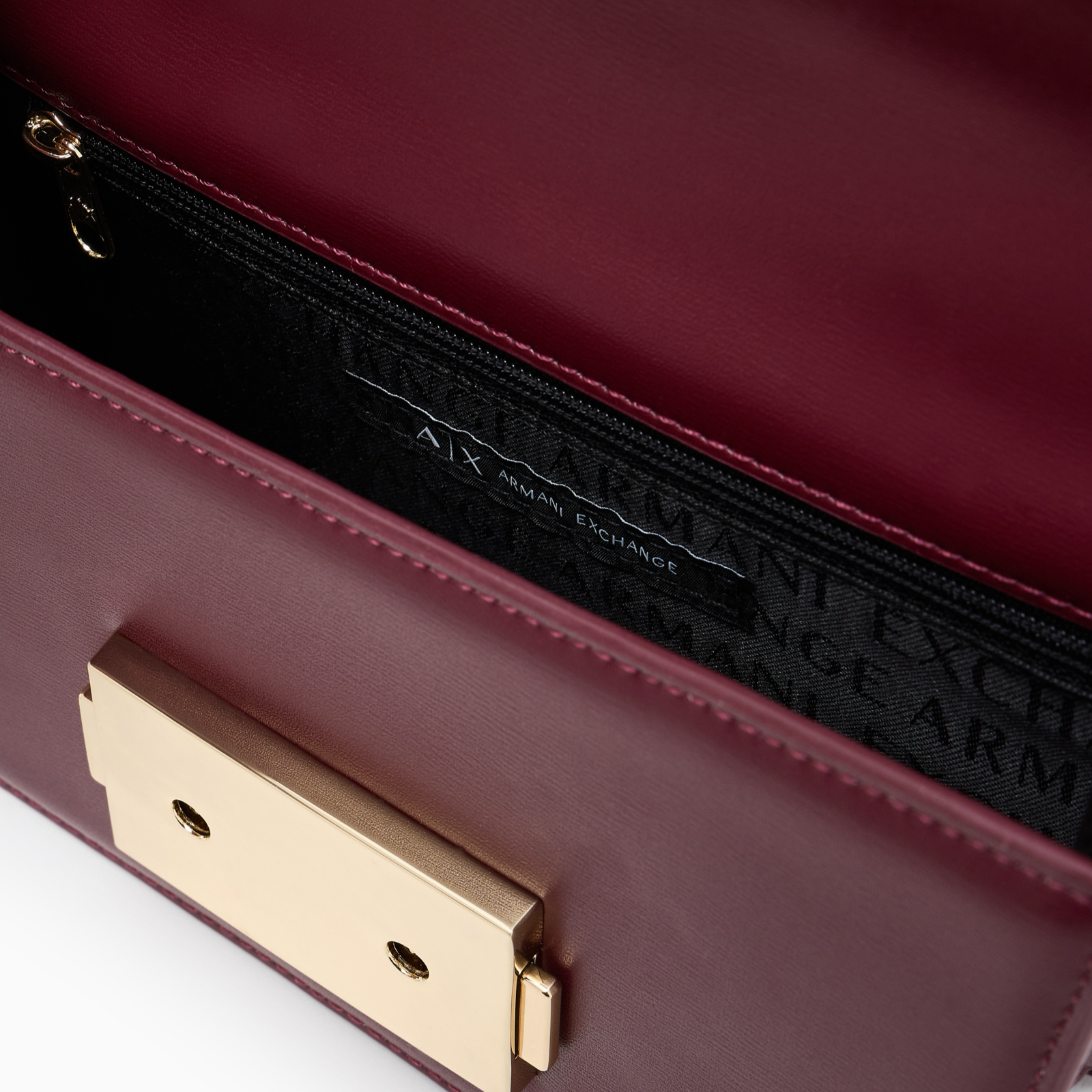 Дамска чанта бордо Armani Exchange Women Crossbody Bag XW000070 AF12039 UA343 Inside View