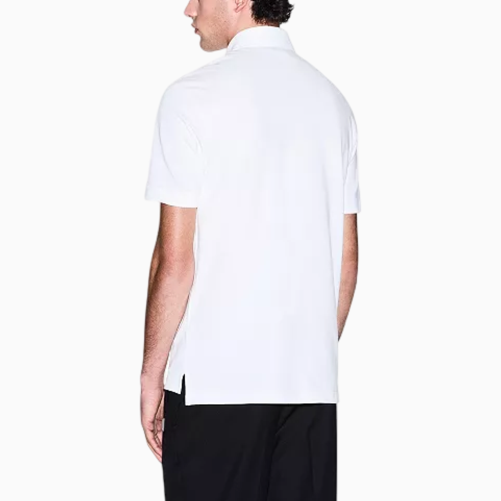 Дамска бяла поло тениска Armani Exchange Men Polo XM002232 AF10364 U0009 Back View