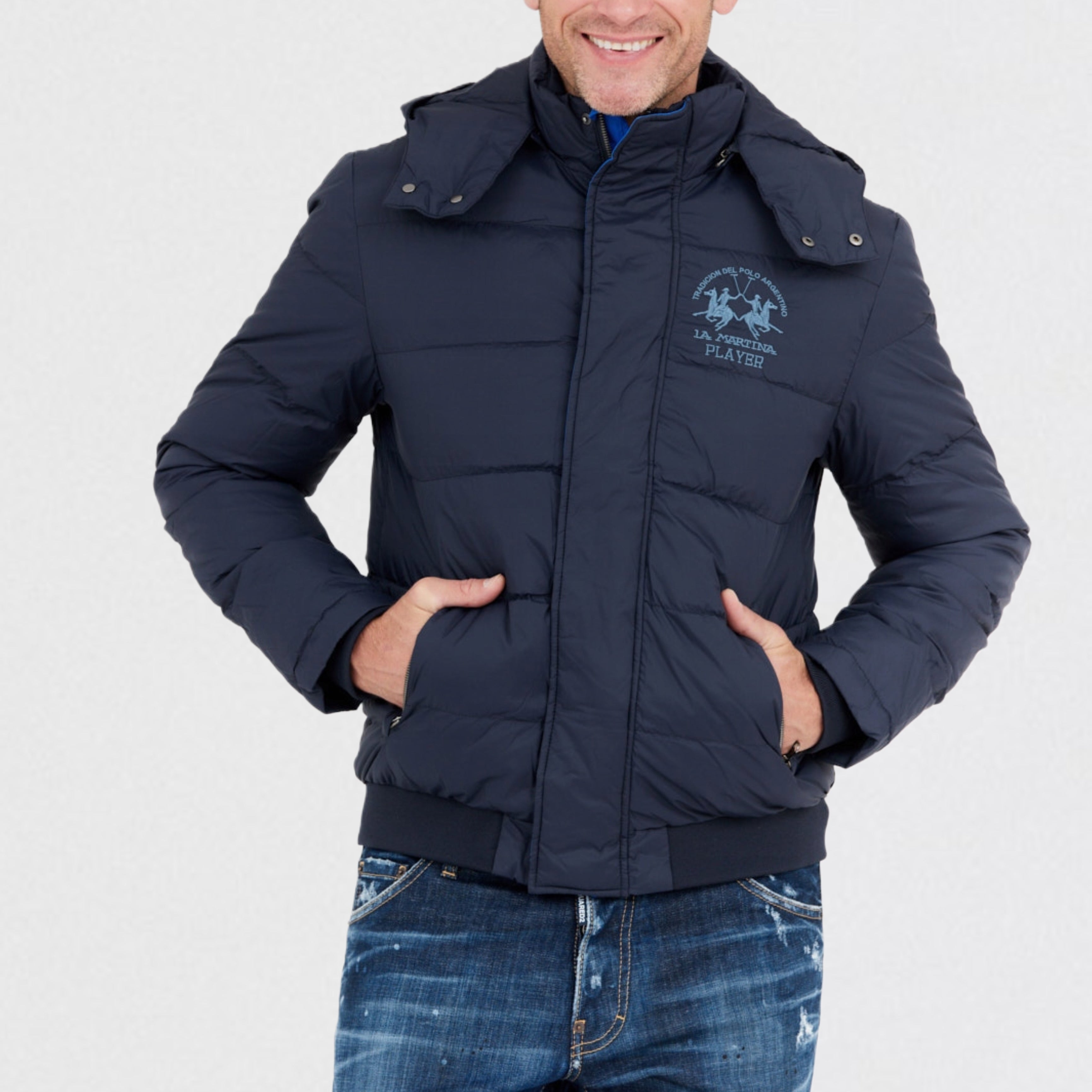 Мъжко яке в тъмно синьо La Martina Player UMO602PA00307017 Navy