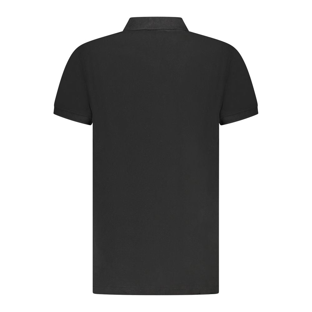 Мъжка поло тениска в черно Men's polo Cavalli Class TXT64 FJD060 05051 Black Front view