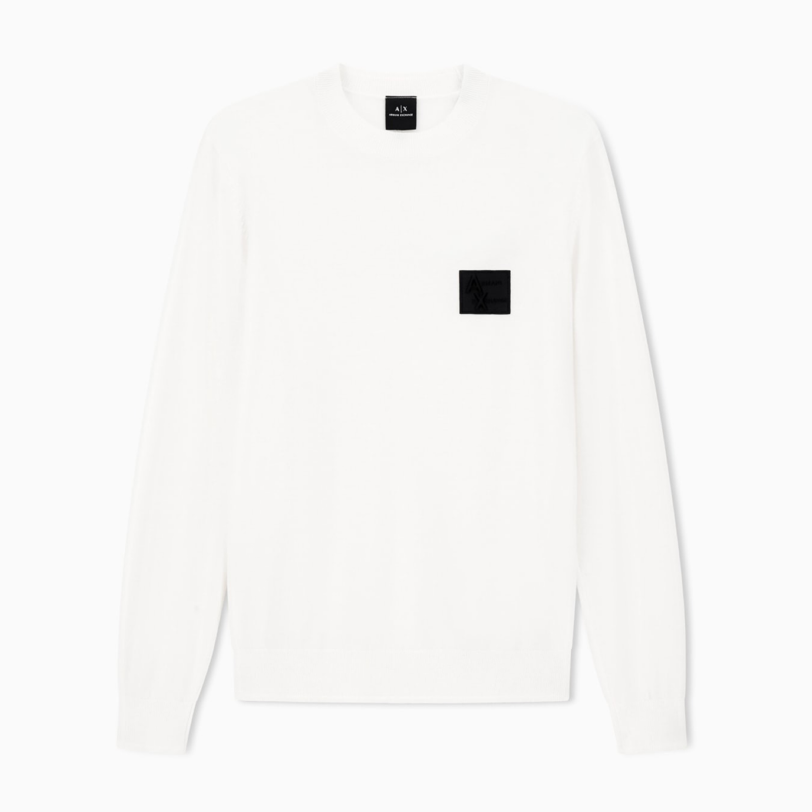 Мъжки бял пуловер Armani Exchange Men Sweater XM001329 AF11982 U0009 Front View