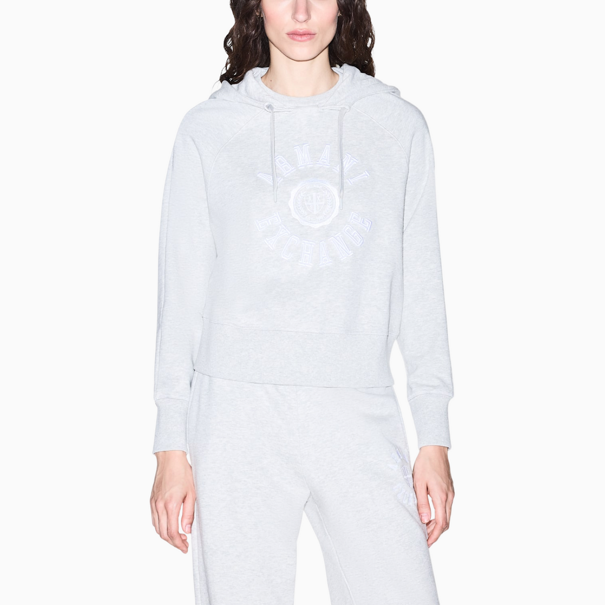 Дамско сиво худи Armani Exchange Women Sweatshirt XM002657 AF25527 O8019 Front View