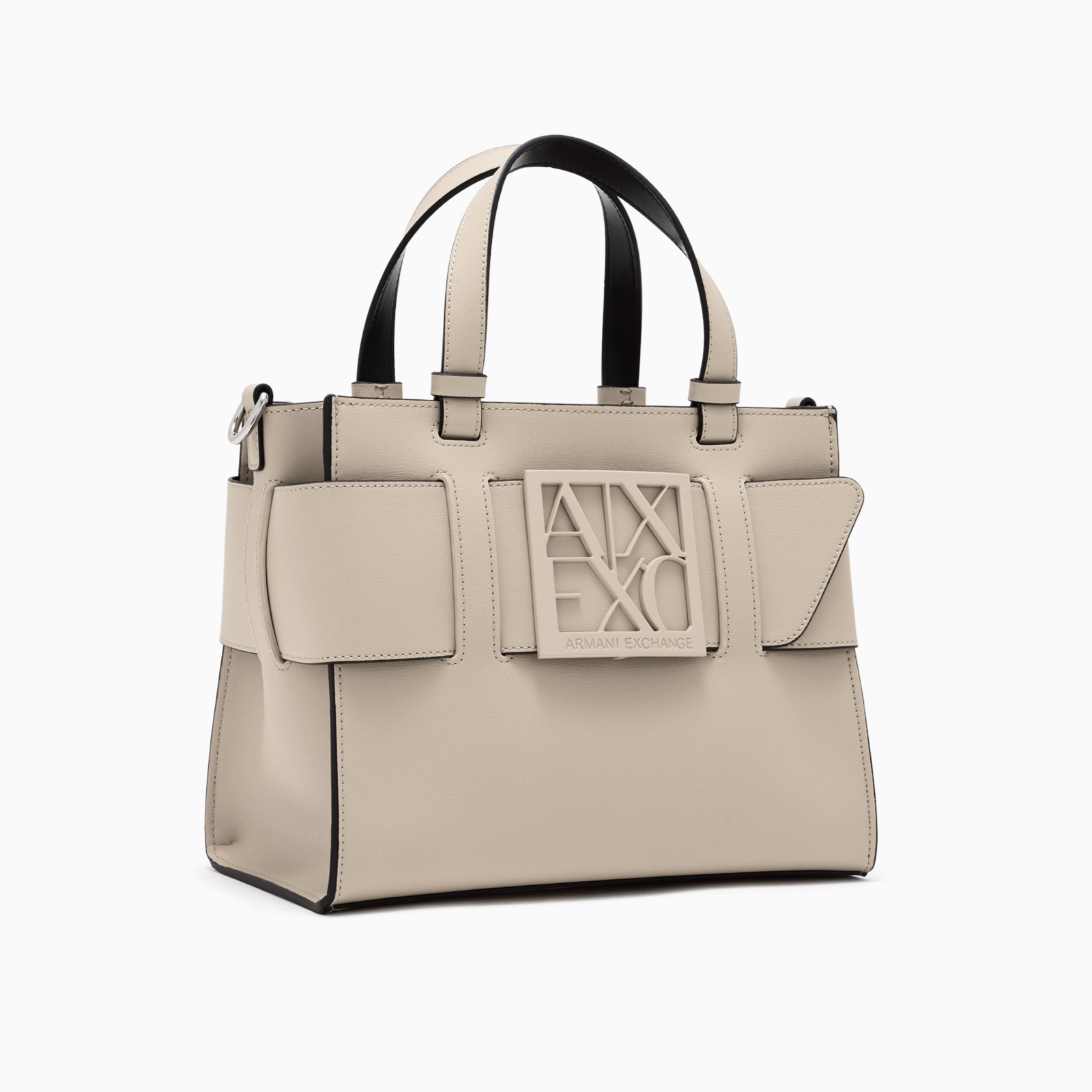Дамска бежова чанта Armani Exchange Women Handbag 942690 0A874 U1092 Side View