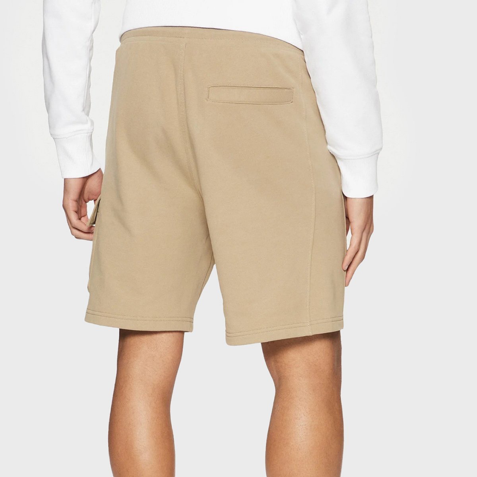 Мъжки бежови къси панталони Calvin Klein Jeans Men Shorts J30J327284 HI0 Back View