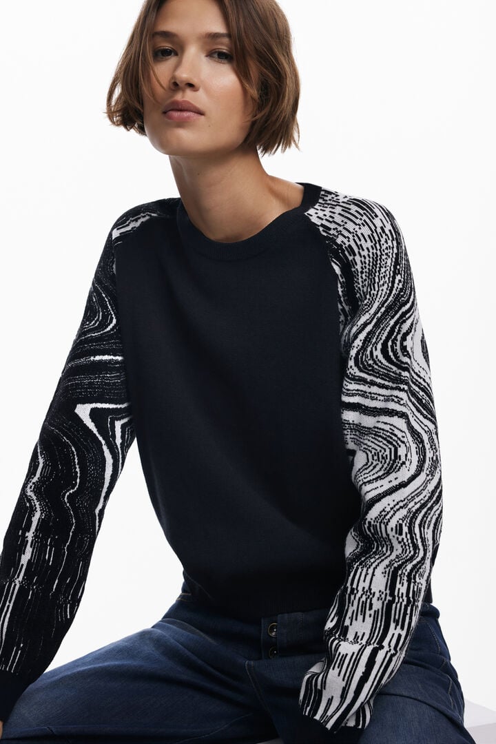 Дамски пуловер Women’s sweater Desigual 25WWJF282000 cropped view